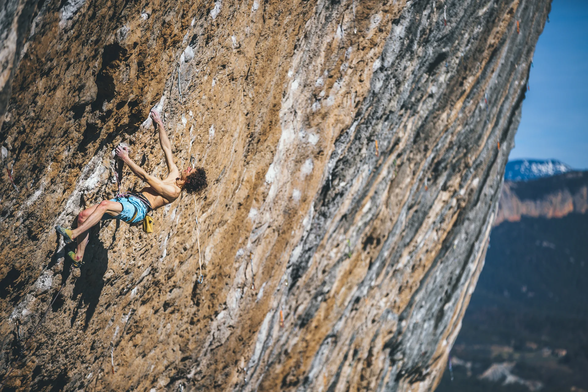 Adamo Ondra on "Pachamama" 9a+ Oliana, Spain