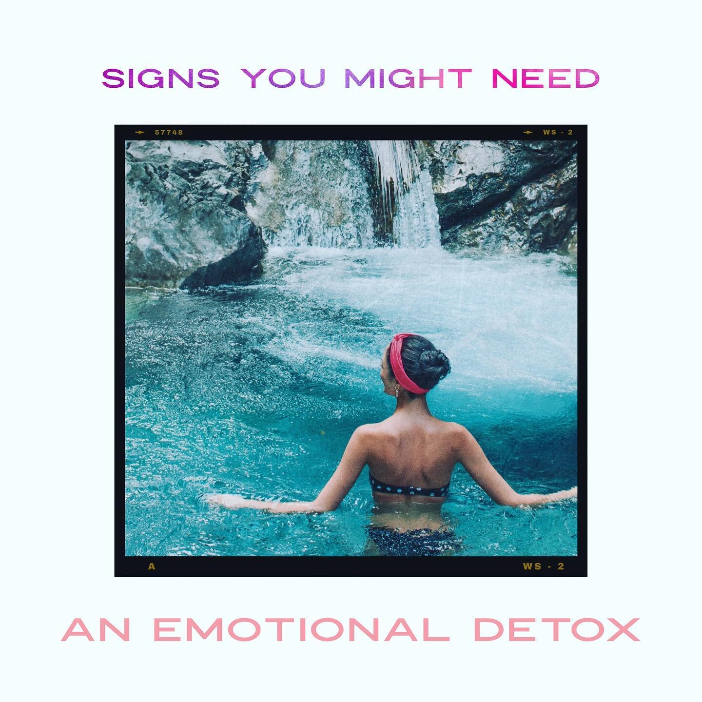 In order to work through or detox difficult patterns and emotions, it&rsquo;s important to acknowledge them and have compassion for the parts of yourself that are struggling.  Finding the roots of the issues, working through the emotions, triggers an