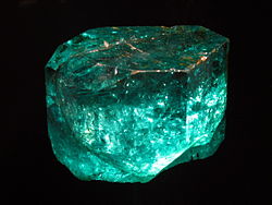 The Gachala Emerald is one of the largest gem emeralds in the world, at 858 carats (171.6 g). This stone was found in 1967 at La Vega de San Juan mine in Gachalá, Colombia. It is housed at theNational Museum of Natural History of theSmithsonian Institution in Washington, D.C.
