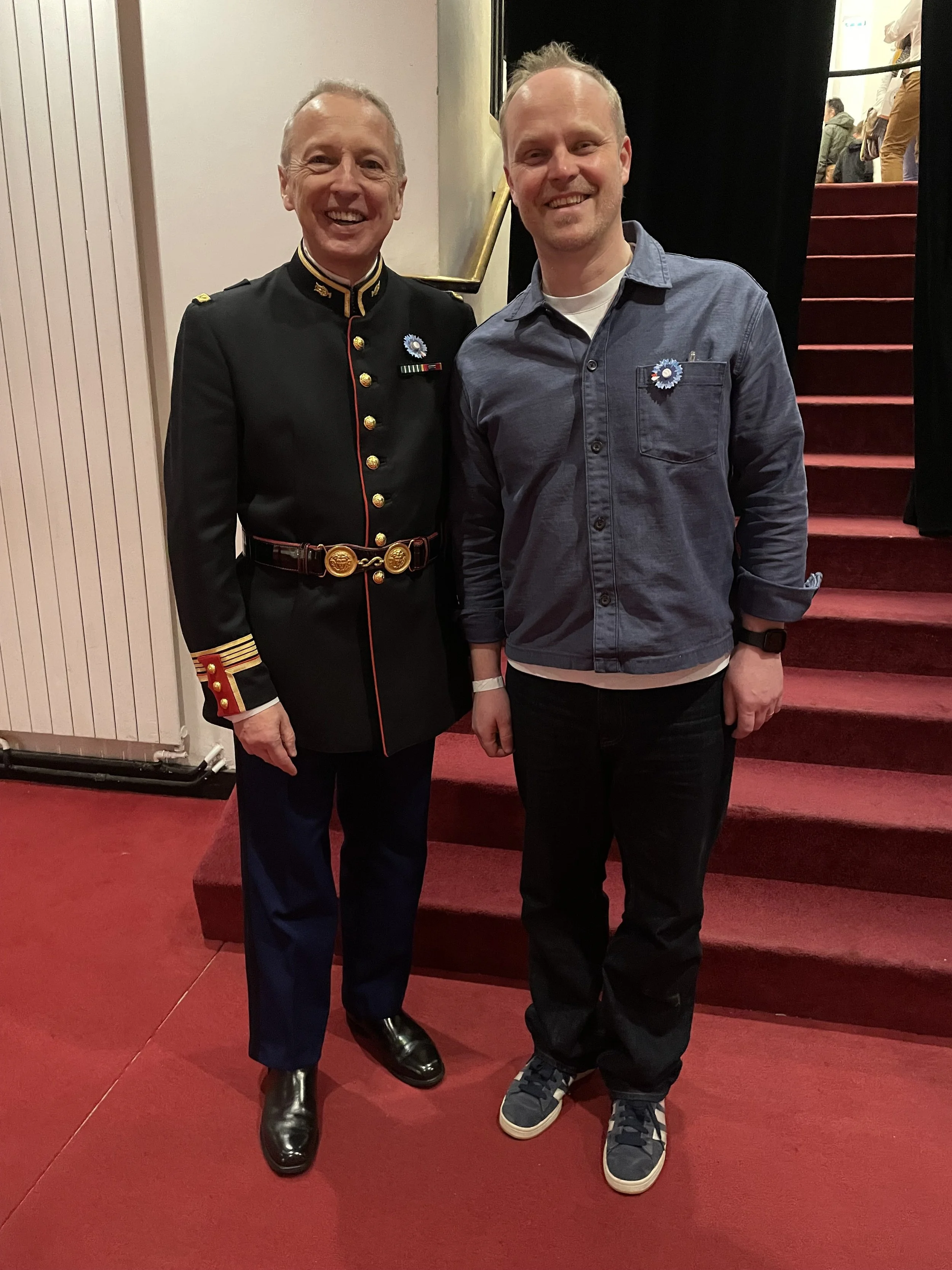 Avec le commandant de la Musique de la Garde Républicaine M. Frédéric Foulquier
