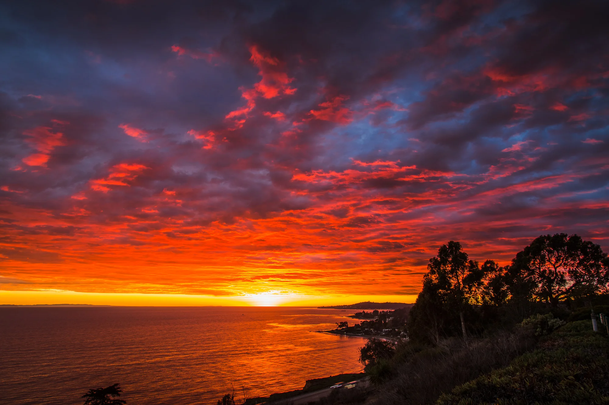  Shot from the summerland mesa, montecito and santa barbara in the background 