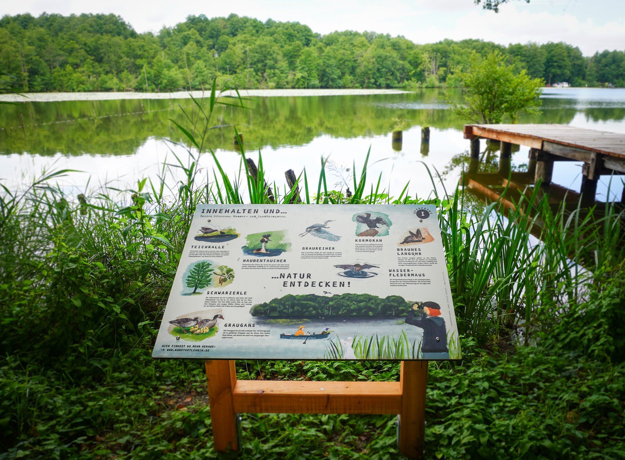 Naturschautafel für Lehniner Institut für Kunst und Kultur 