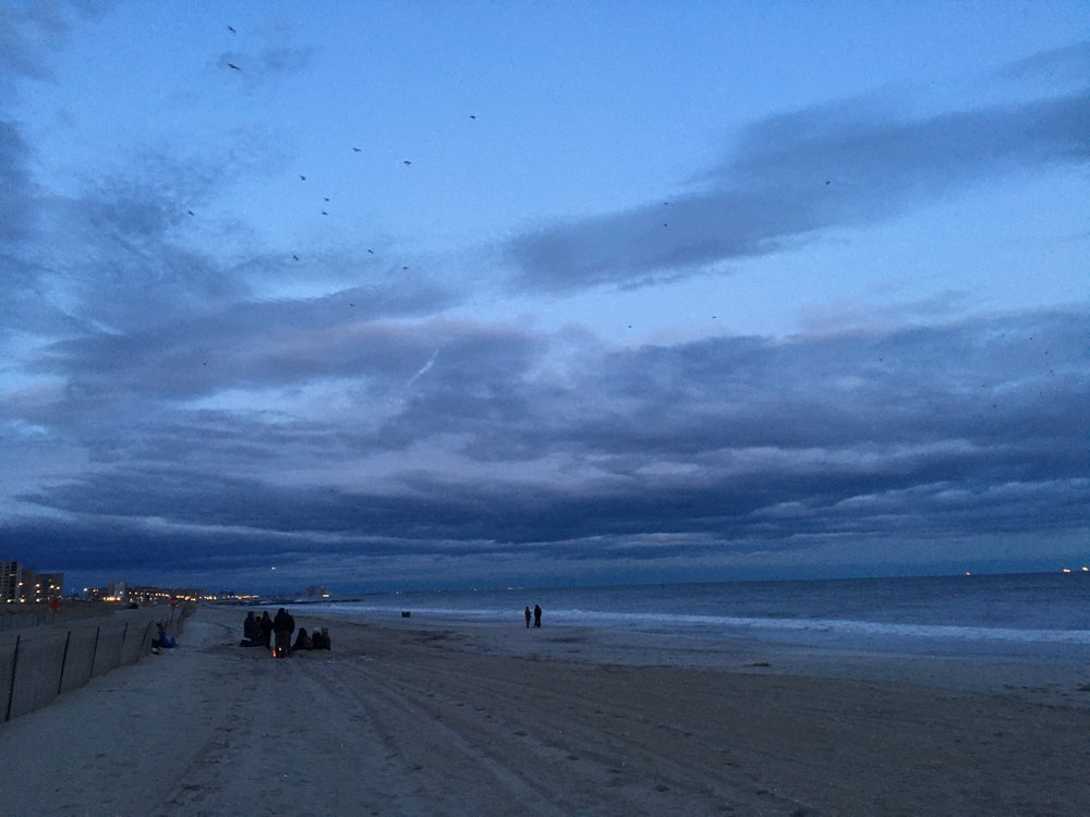 Equinox Fire at Rockaway Beach