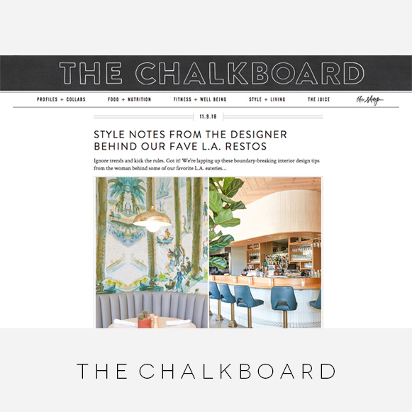 Wendy Haworth Design - The Chalkboard - Style Notes Feature