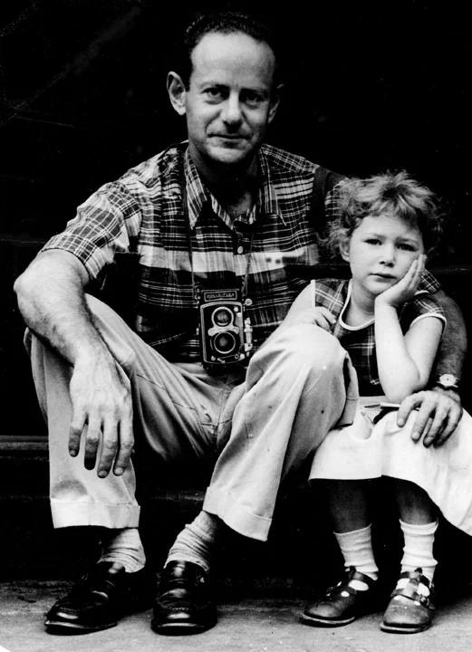 Walter Rosenblum with filmmaker Nina Rosenblum