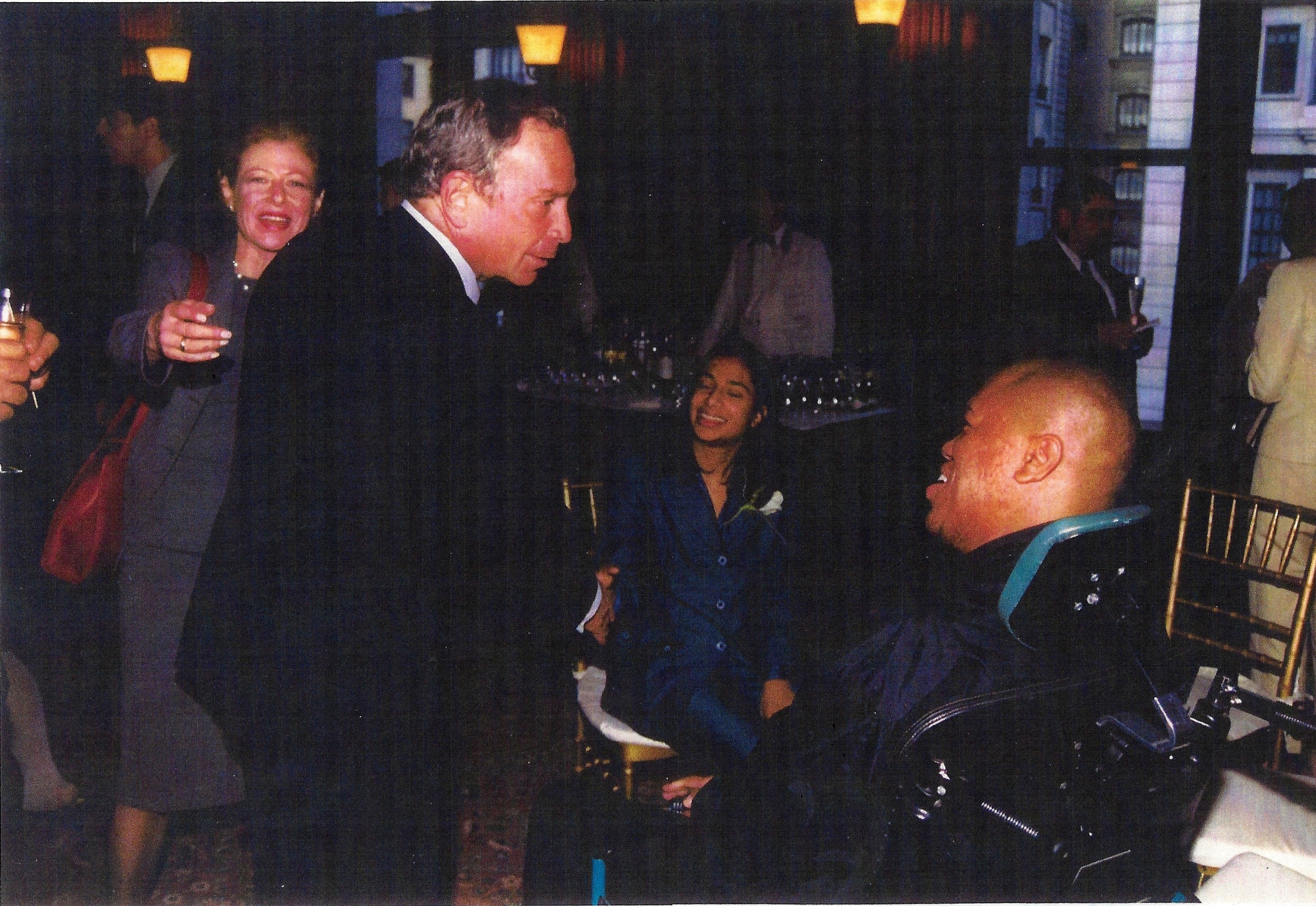 Terrance Stevens and Mayor Michael Bloomberg