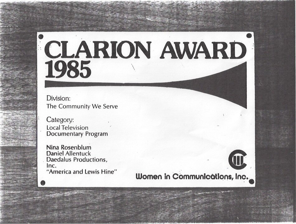 Clarion Award 1985