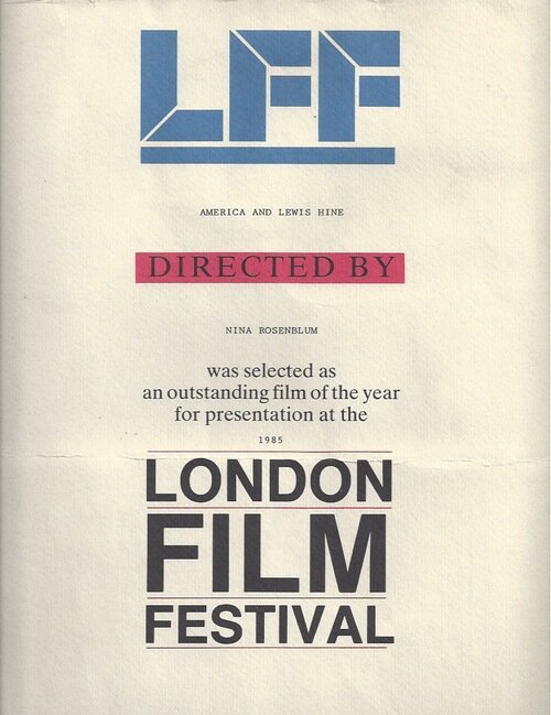 London Film Festival Award for Outstanding Film of the Year, 1985