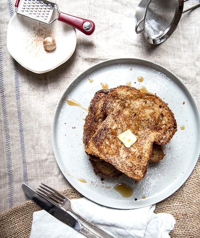 eggnog french toast | vegan