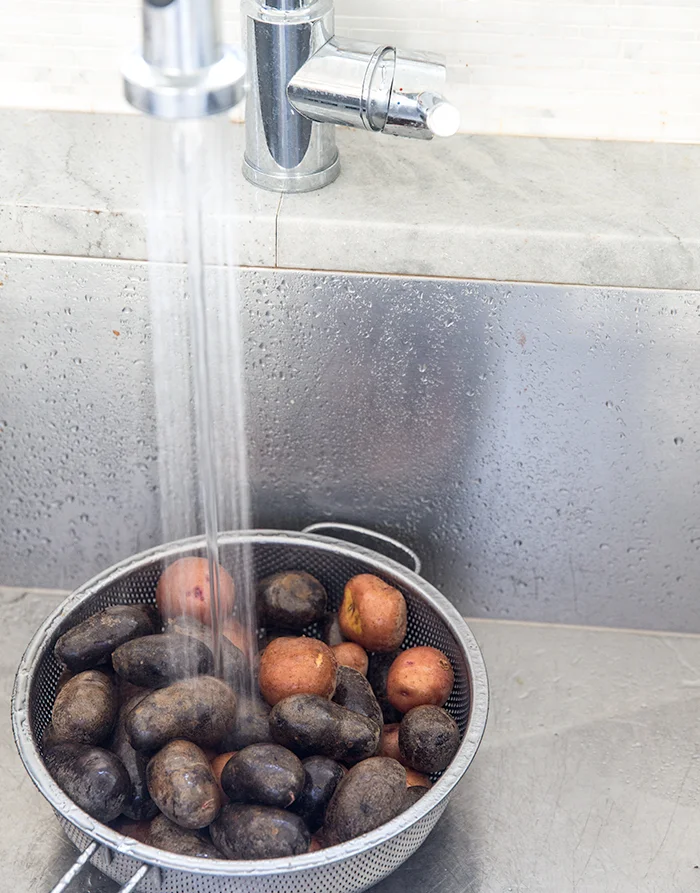 The Best Crispy Smashed Potatoes Shishitos And Chives Whats Cooking Good Looking