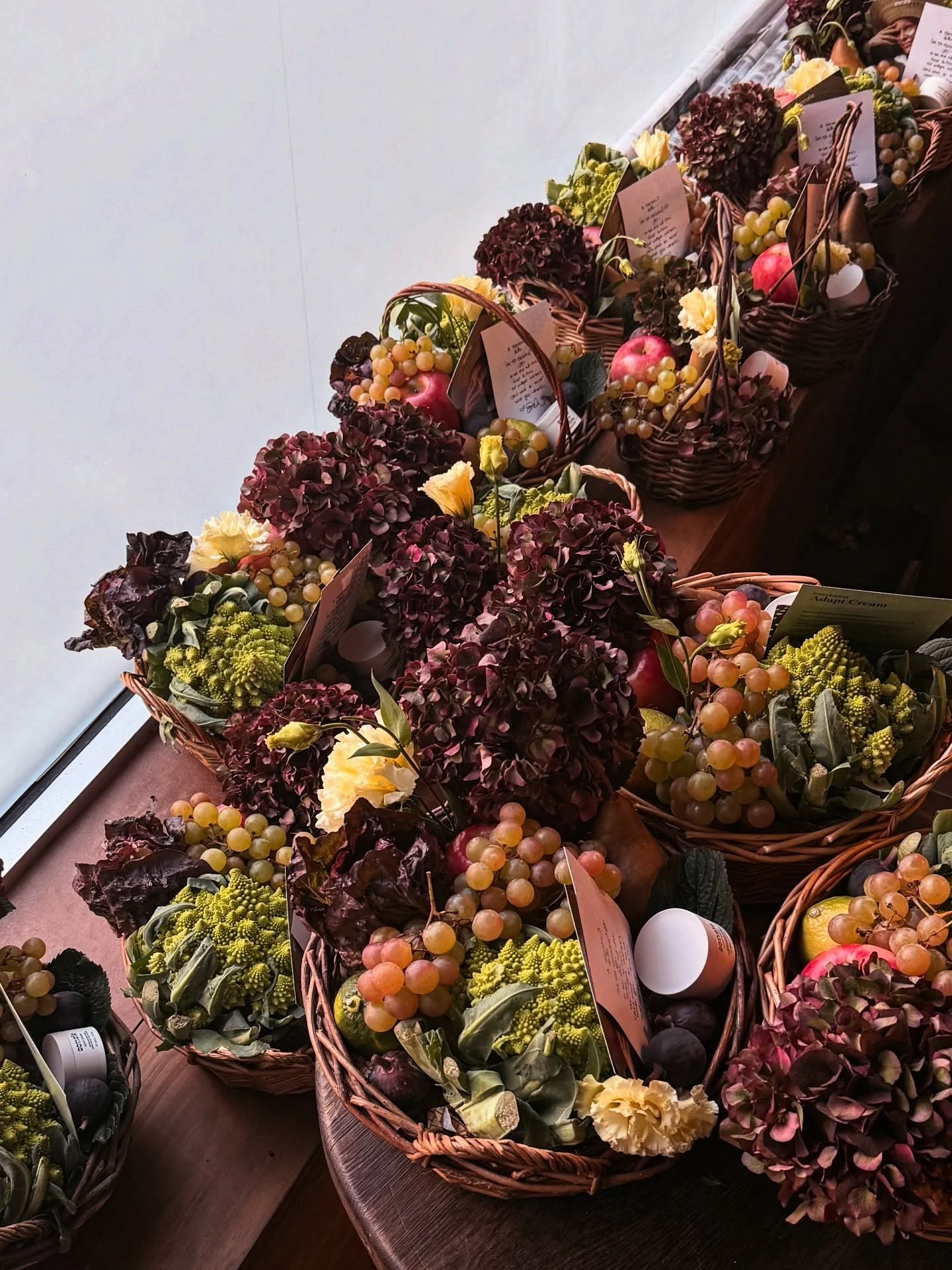 autumn abundance PART I - featuring the most beautiful bountiful  @alimentariflaneur baskets &hellip;. chocolate mousse with cocoa power + chocolate shavings &hellip;. flower market selfies&hellip;. red wine poached pears&hellip;giant mounds of butte