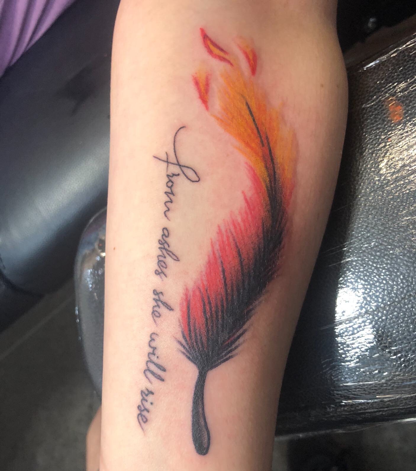 Phoenix feather done recently by @unscentedcandles 
*
If you&rsquo;re looking to make an appointment with Jon head on over to his Instagram and send him a DM.
*
#boston #bostontattooartist #supportgoodtattooing #supportgoodtattooers  #bostontattoo #v