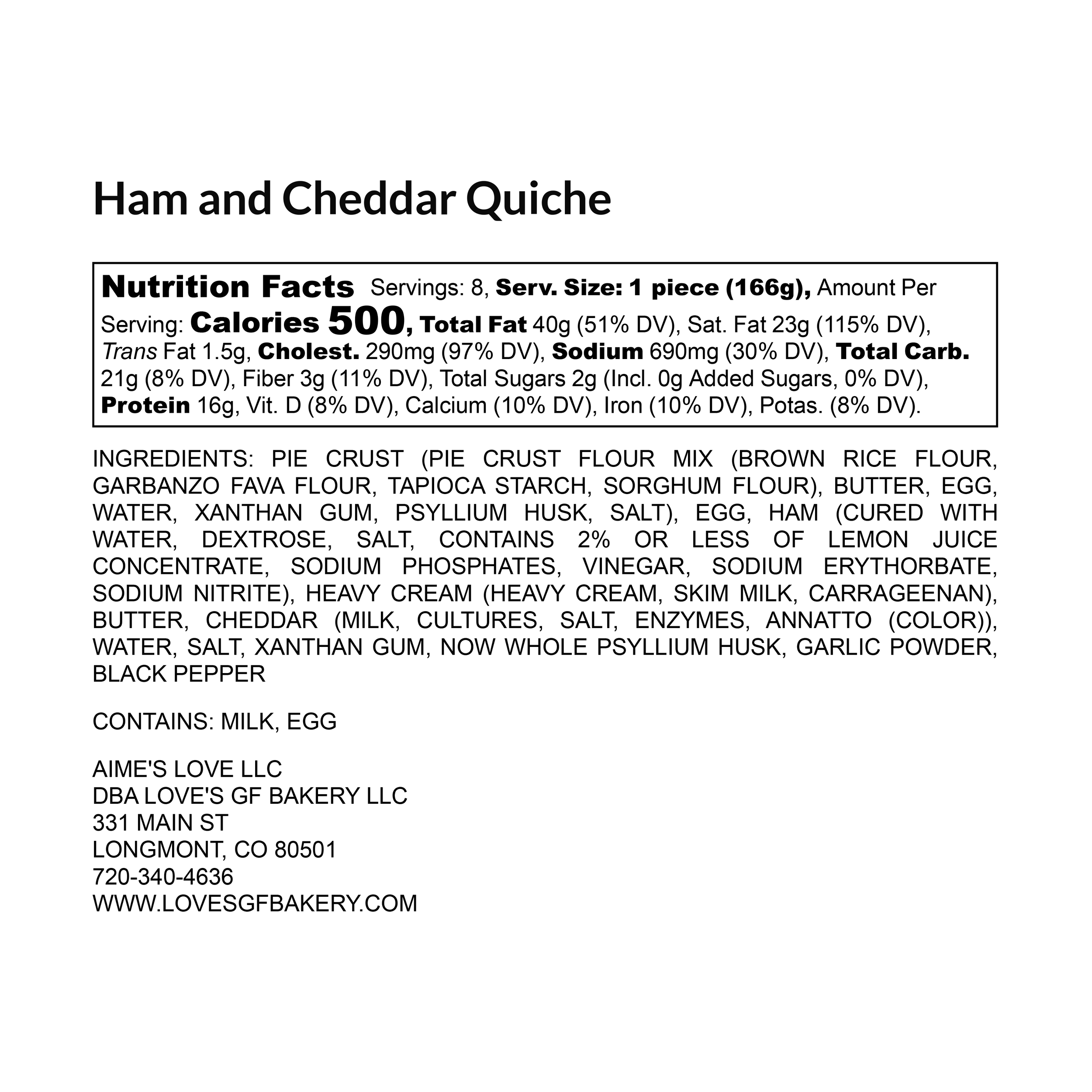 Ham and Cheddar Quiche - Nutrition Label Linear.png