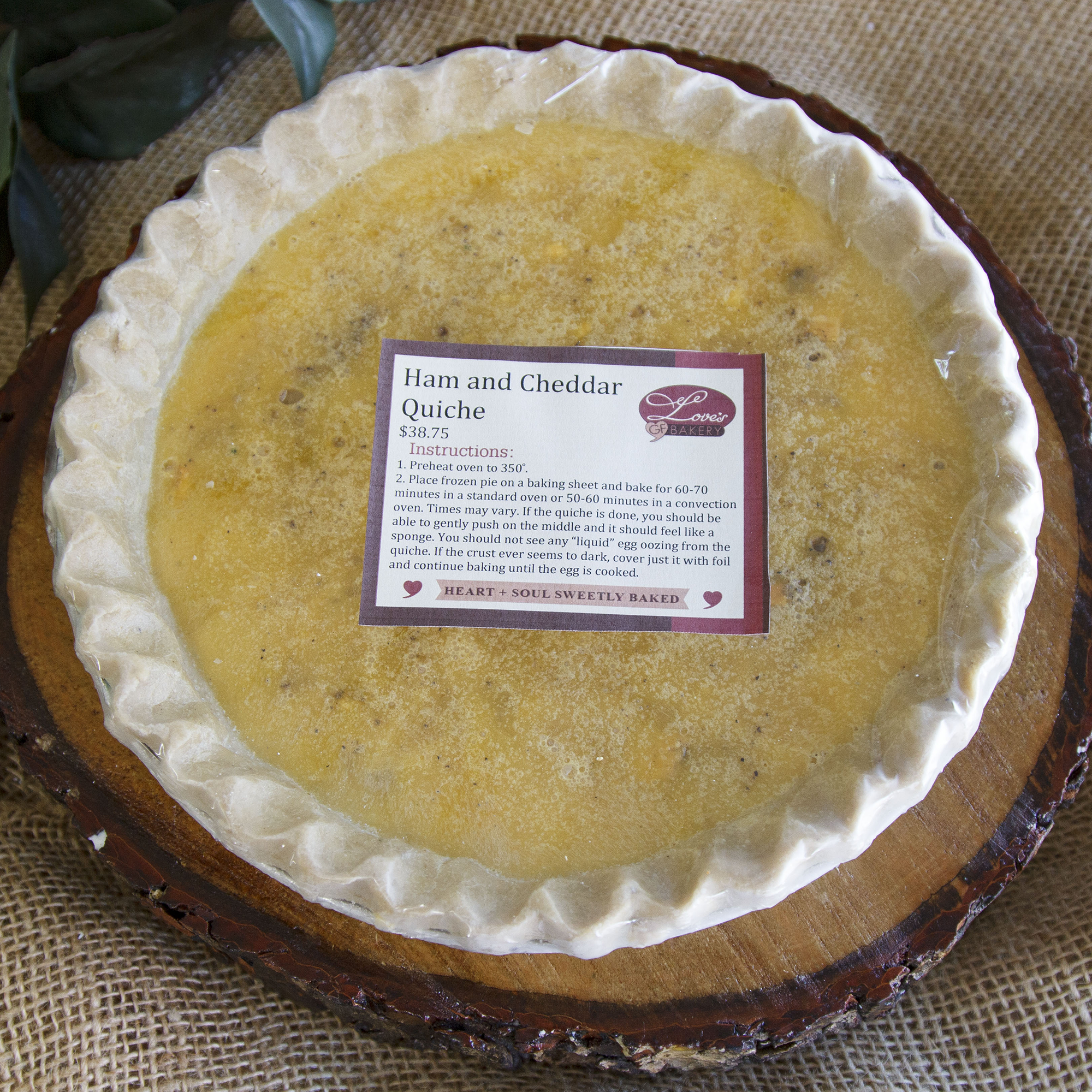 Ham and Cheddar Quiche