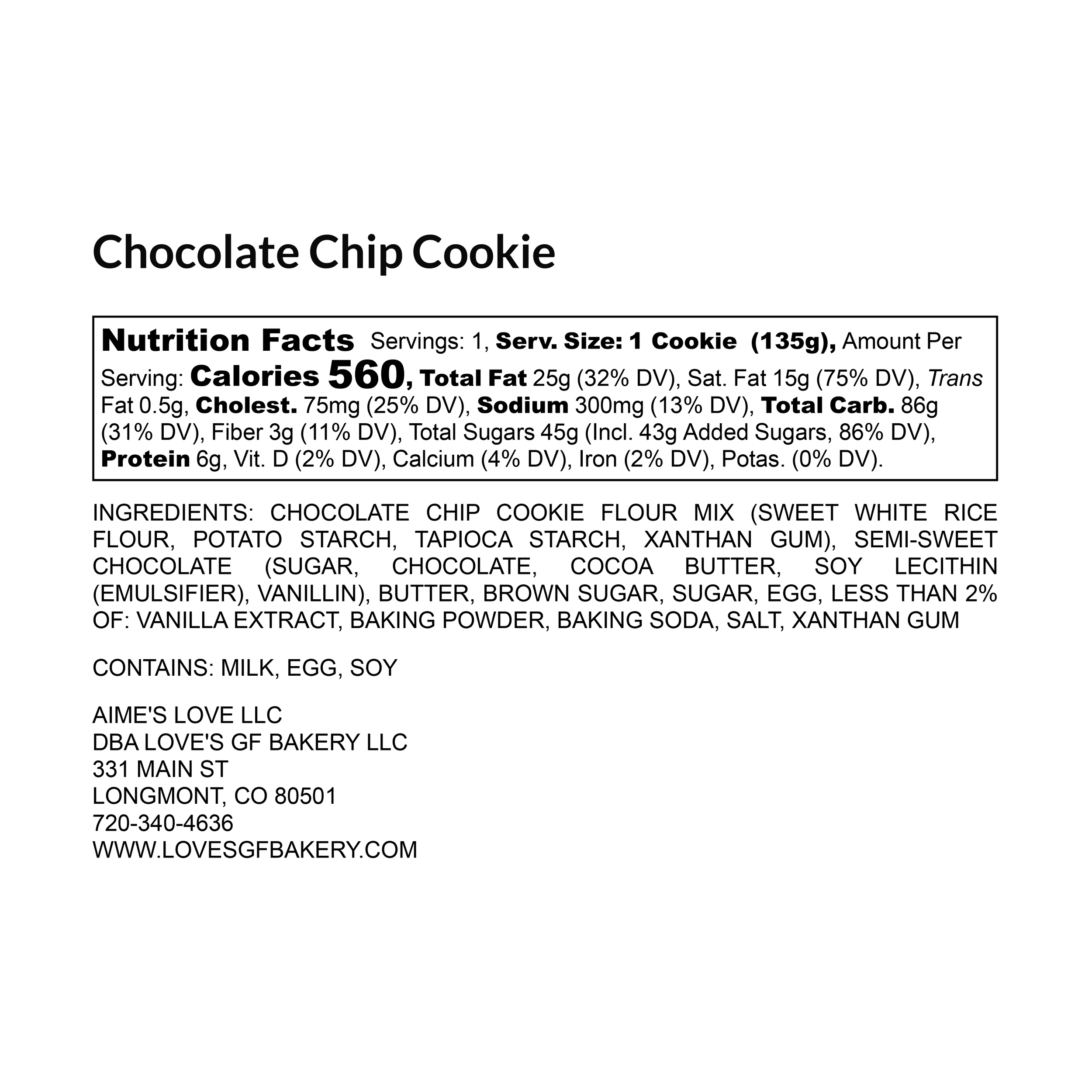 Chocolate Chip Cookie - Nutrition Label Linear.png