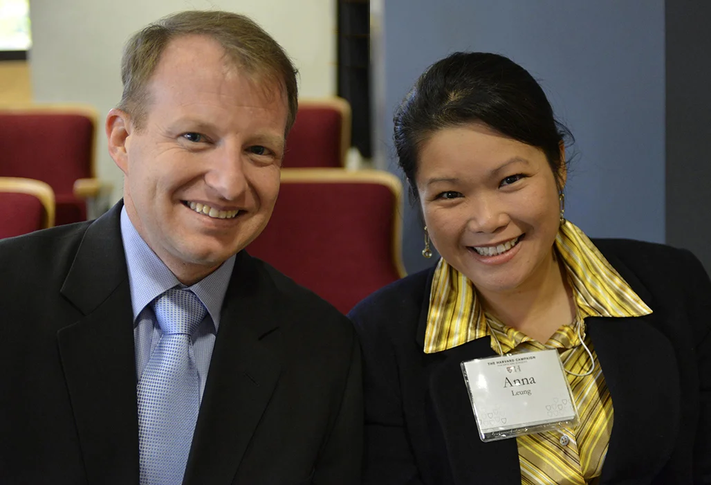 Harvard Campaign launch - Bryan & Anna in Mallinckrodt Science Lab.jpg
