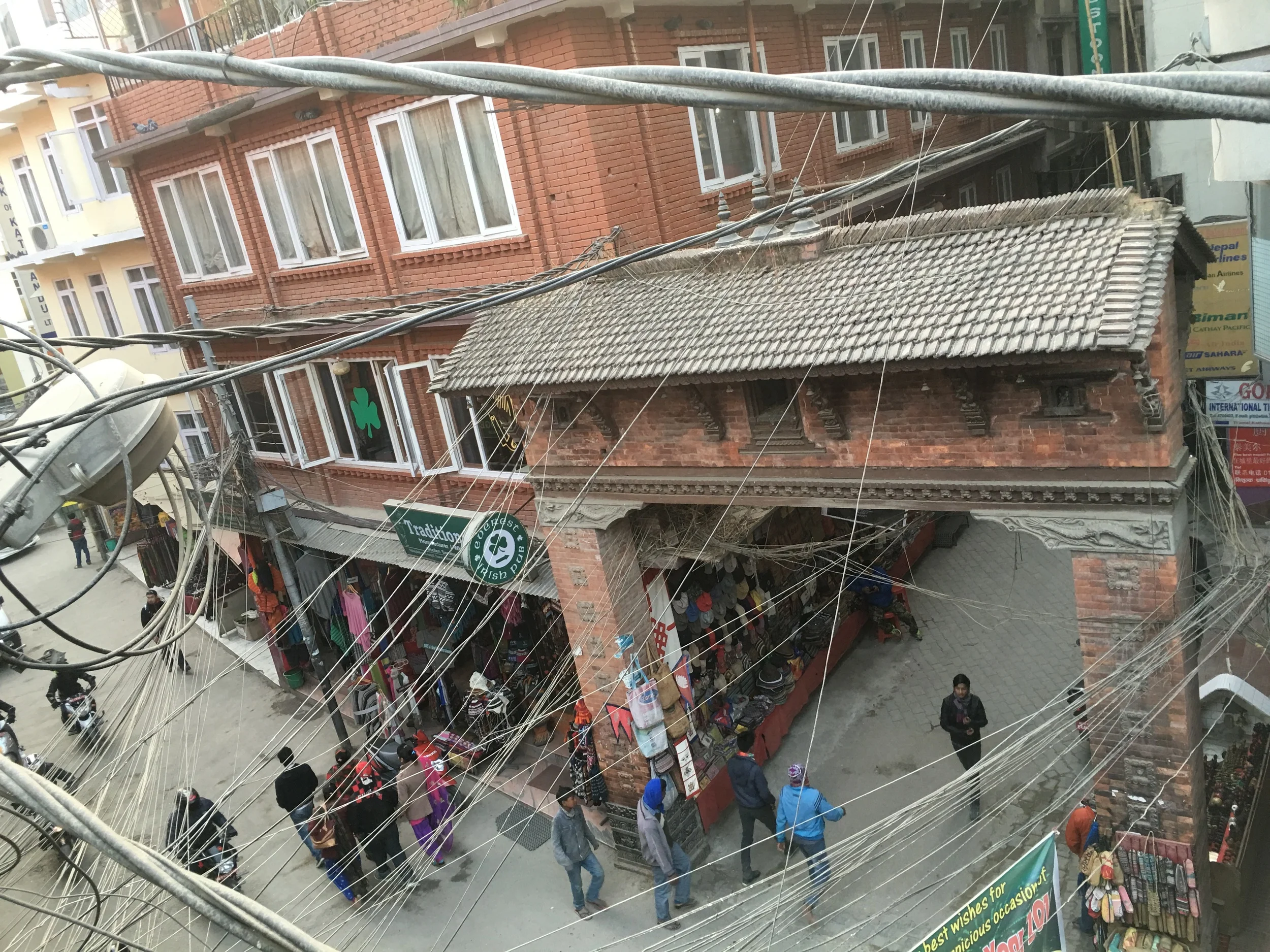 The street where our weird lil hotel was. 