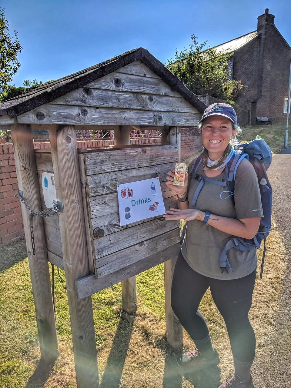 The famous Honesty Boxes! When you're on a thru hiking trail, you'll often find that the people who live on the trail will create these little things for you. Sometimes they're donativo (donations), sometimes they're free and sometimes they're maybe a dollar or two. They often show up right when you need them! One day last summer while we were in Spain we had completely ran out of water. Mile 17 was quickly becoming very, very difficult and we still had a couple more to go. Suddenly, off in the distance you could see a little shack that was covering a tap. Free water for pilgrims! Things like honesty boxes and water shacks for pilgrims make me think there is still some good in the world. 