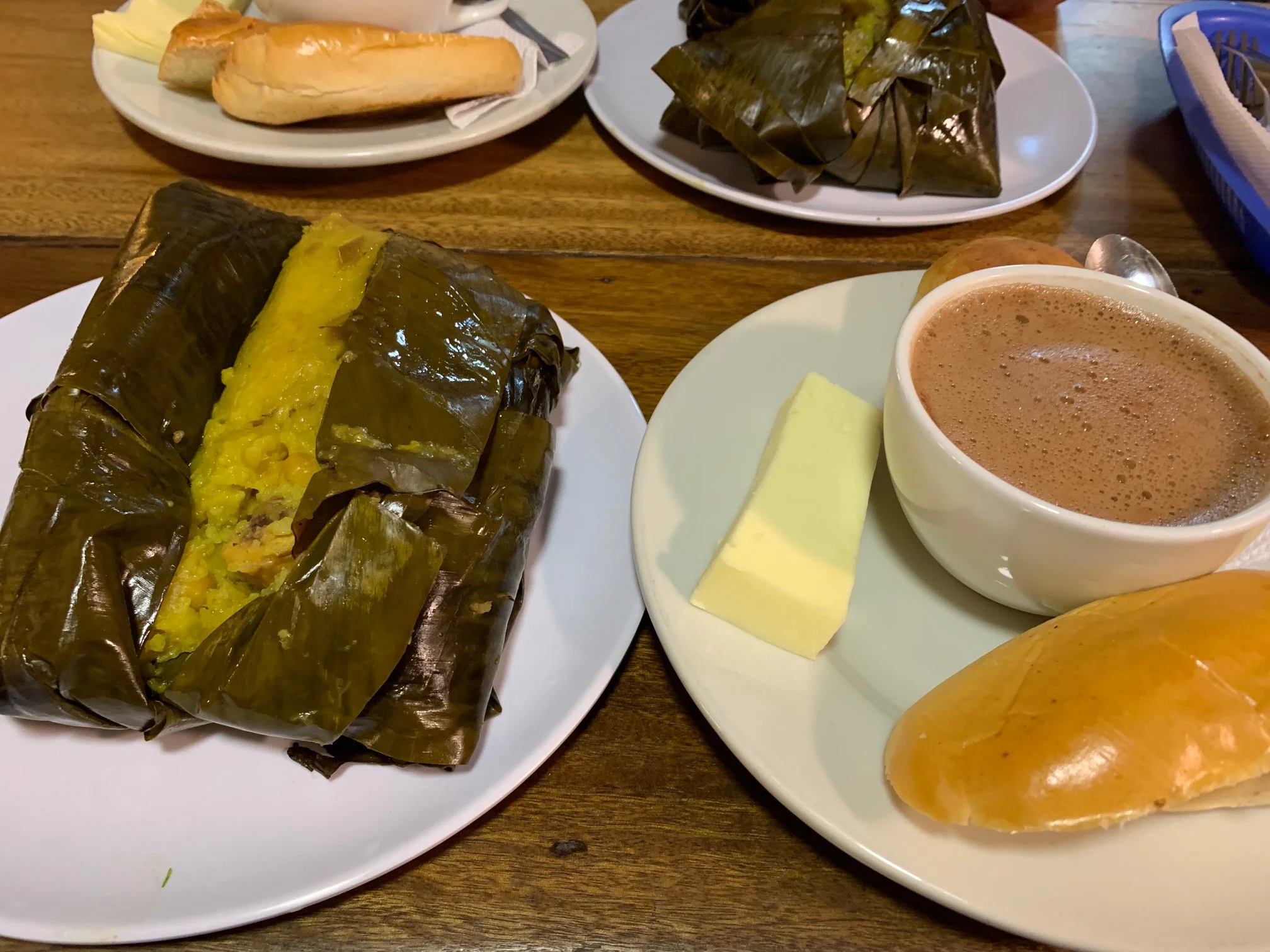 Just so you know (because I also didn’t know) the bread and the cheese are meant to go into the chocolate.