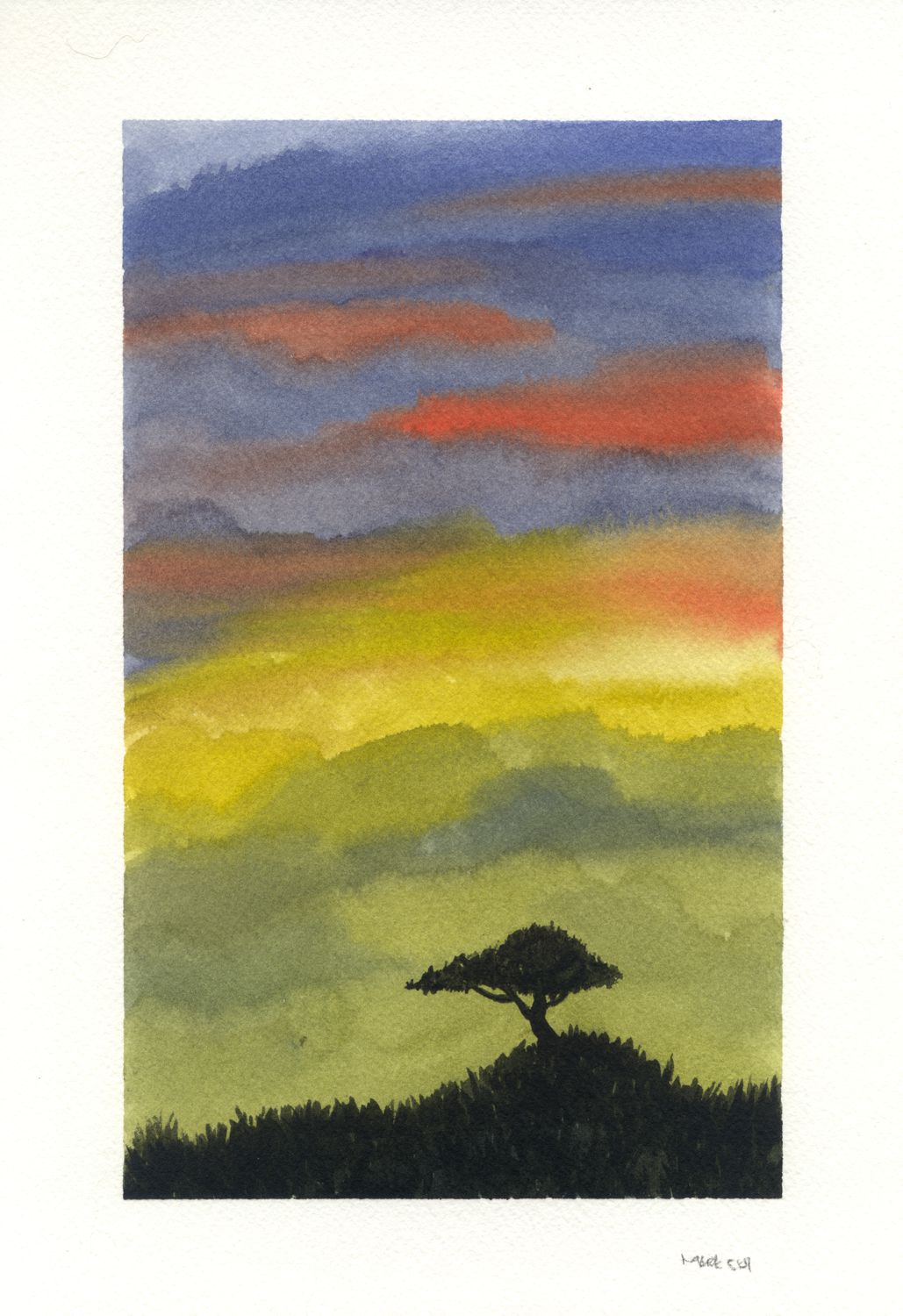 Lonely Tree #2 (Sunset)