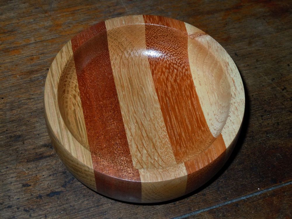 Butcher block bowl.