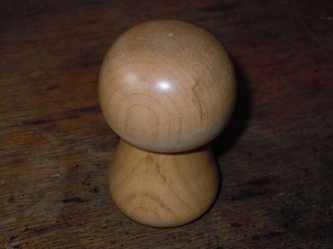 Curly Maple, 2 piece mushroom