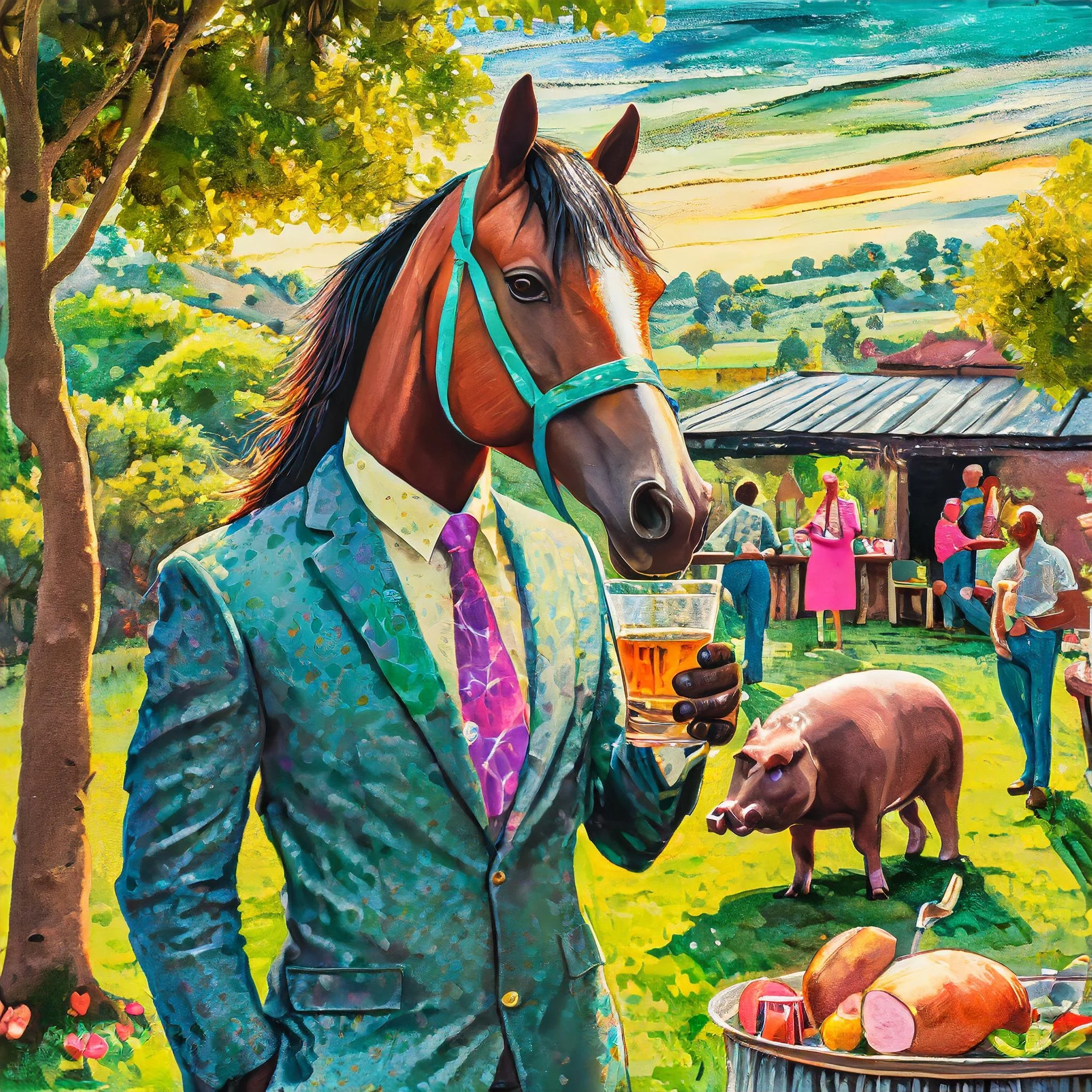 The Annual Burby Derby Day Pig Roast Party