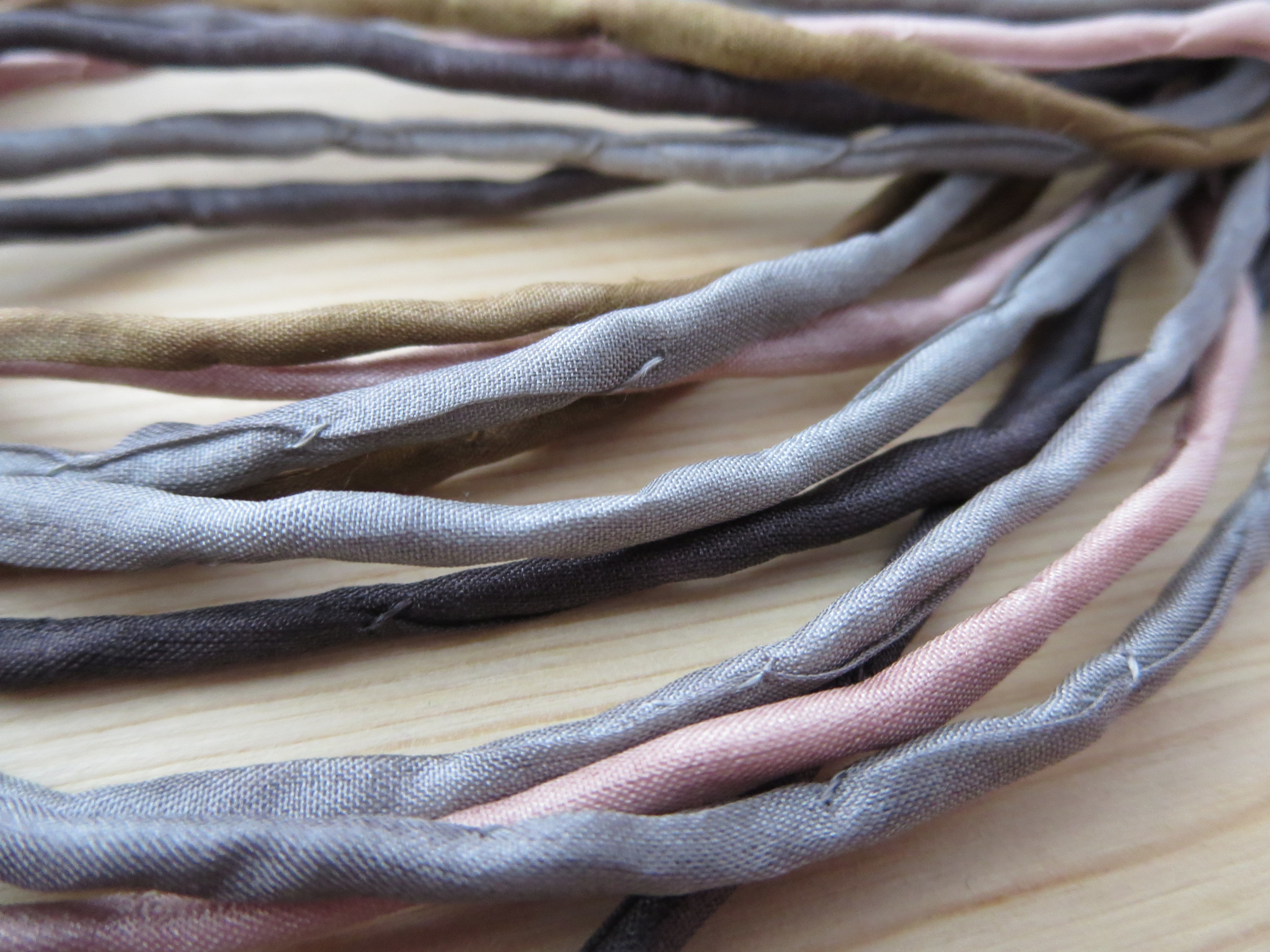 Thin Silk Cord- Browns — The Buffalo Bead Gallery