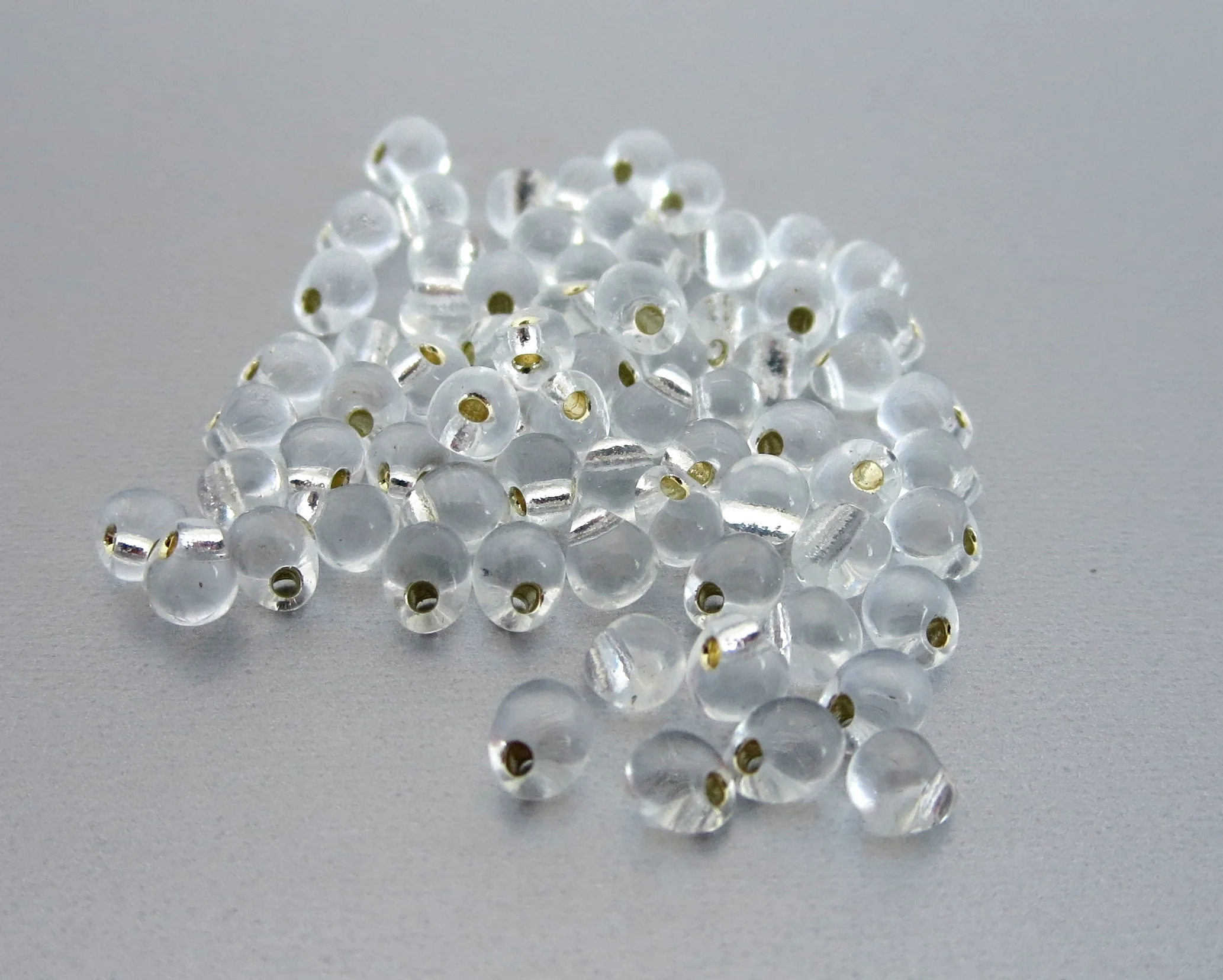 Drop Bead - Silver Lined Crystal