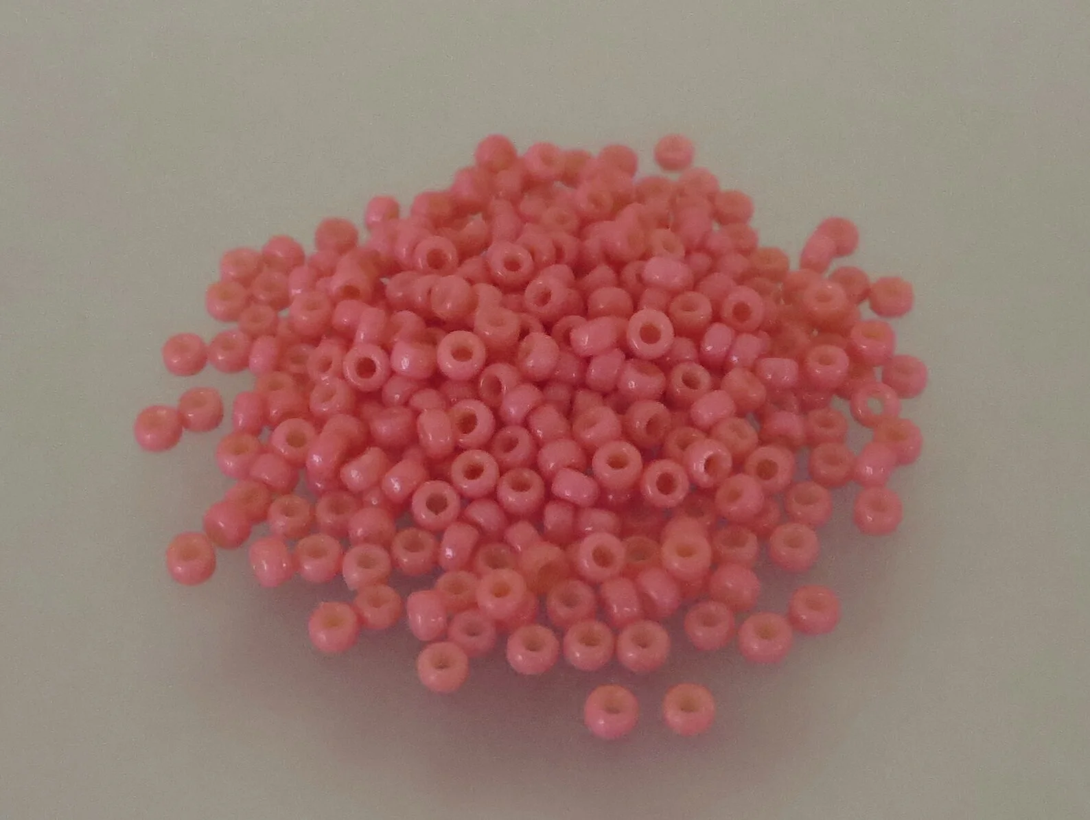 15º Japanese Seed Bead - (#4464) Duracoat Dyed Opaque Light Watermelon