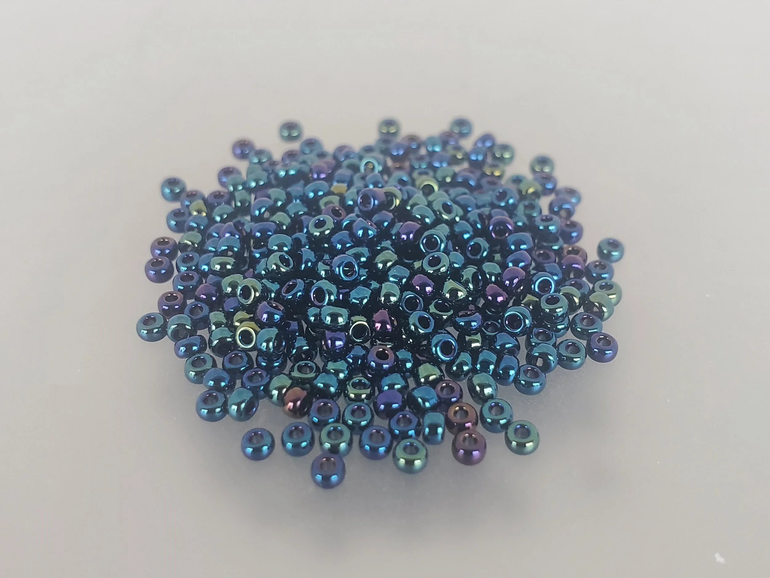11º Japanese Seed Bead - (#452) Metallic Dark Blue Iris