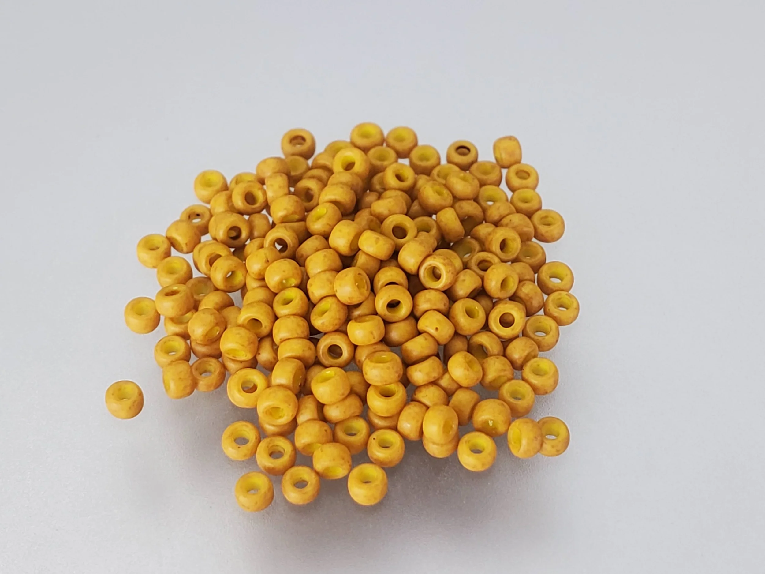 11º Japanese Seed Bead - (#1233) Matte Opaque Mustard