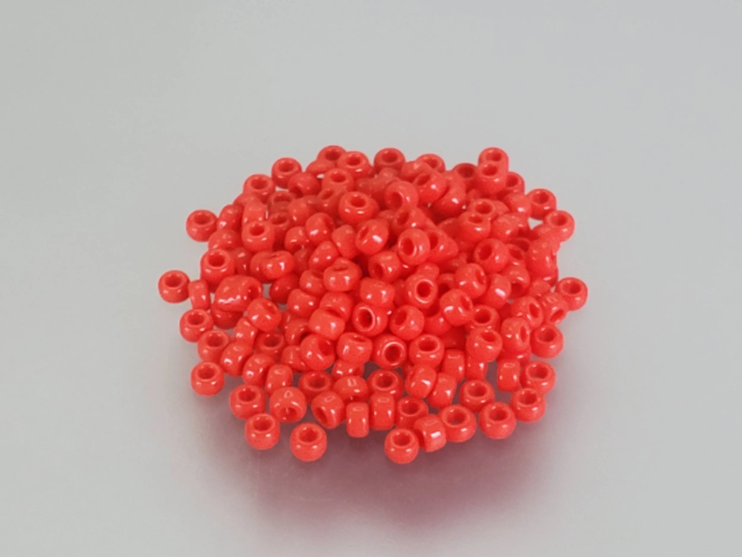 11º Japanese Seed Bead - (#407) Opaque Vermillion Red