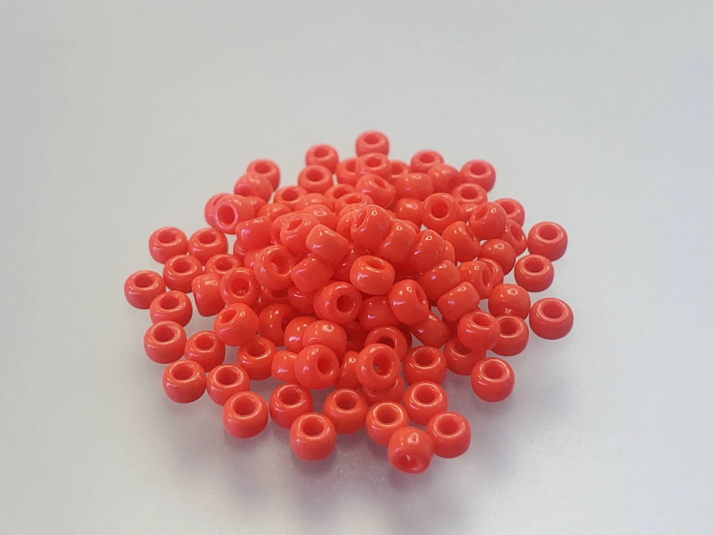 8º Japanese Seed Bead -  (#407) Opaque Vermilion Red
