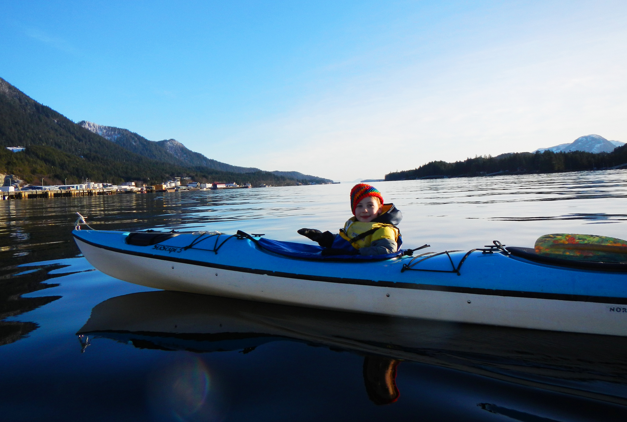  It's not that cold! We really do get a few beautiful days for paddling in the winter.  