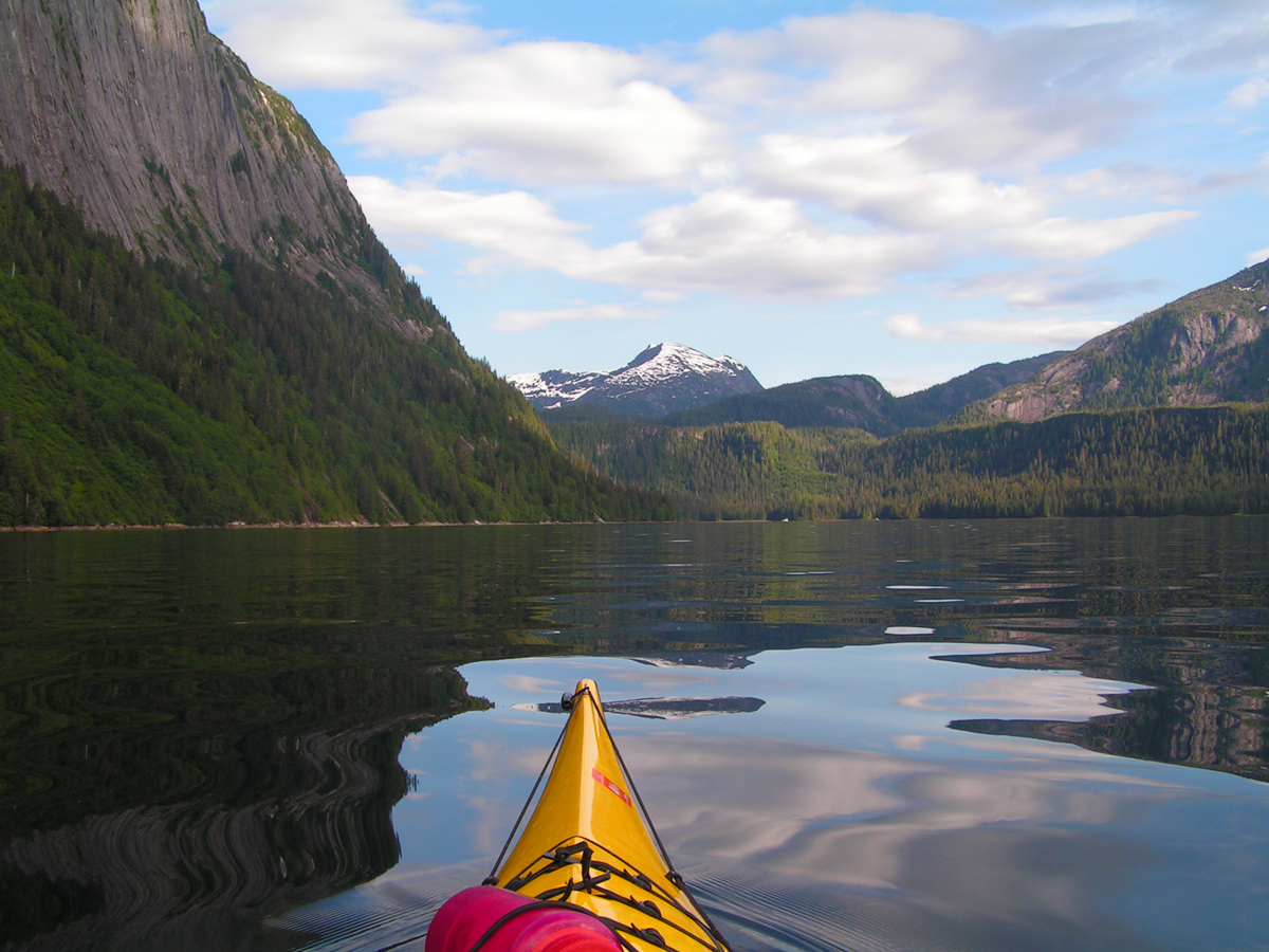  Paddling into Punchbowl Cove, Misty Fjords, Alaska 2005. 