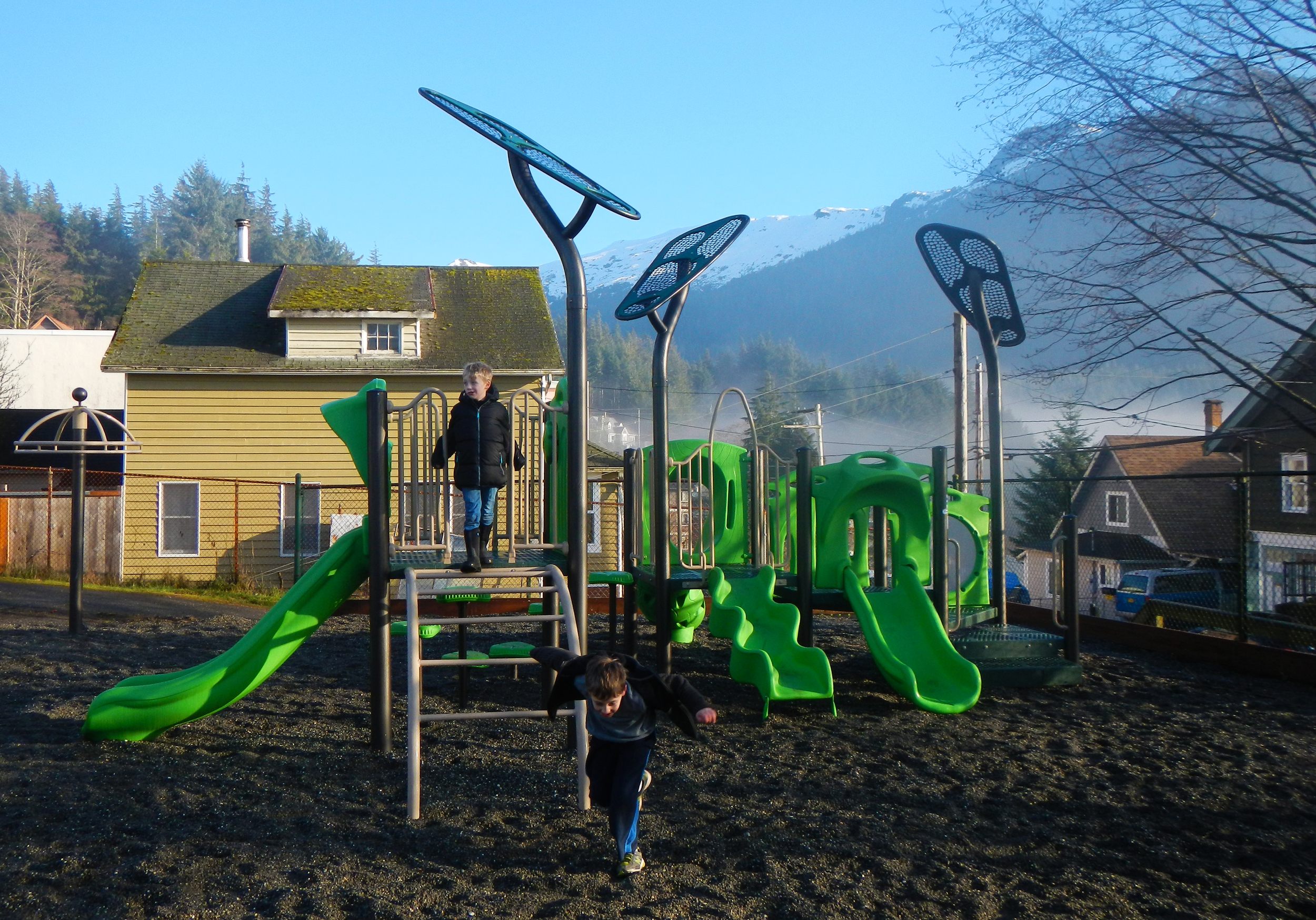  Grant Street Playground, just up the hill from the Cruise Ship dock in Ketchikan. 