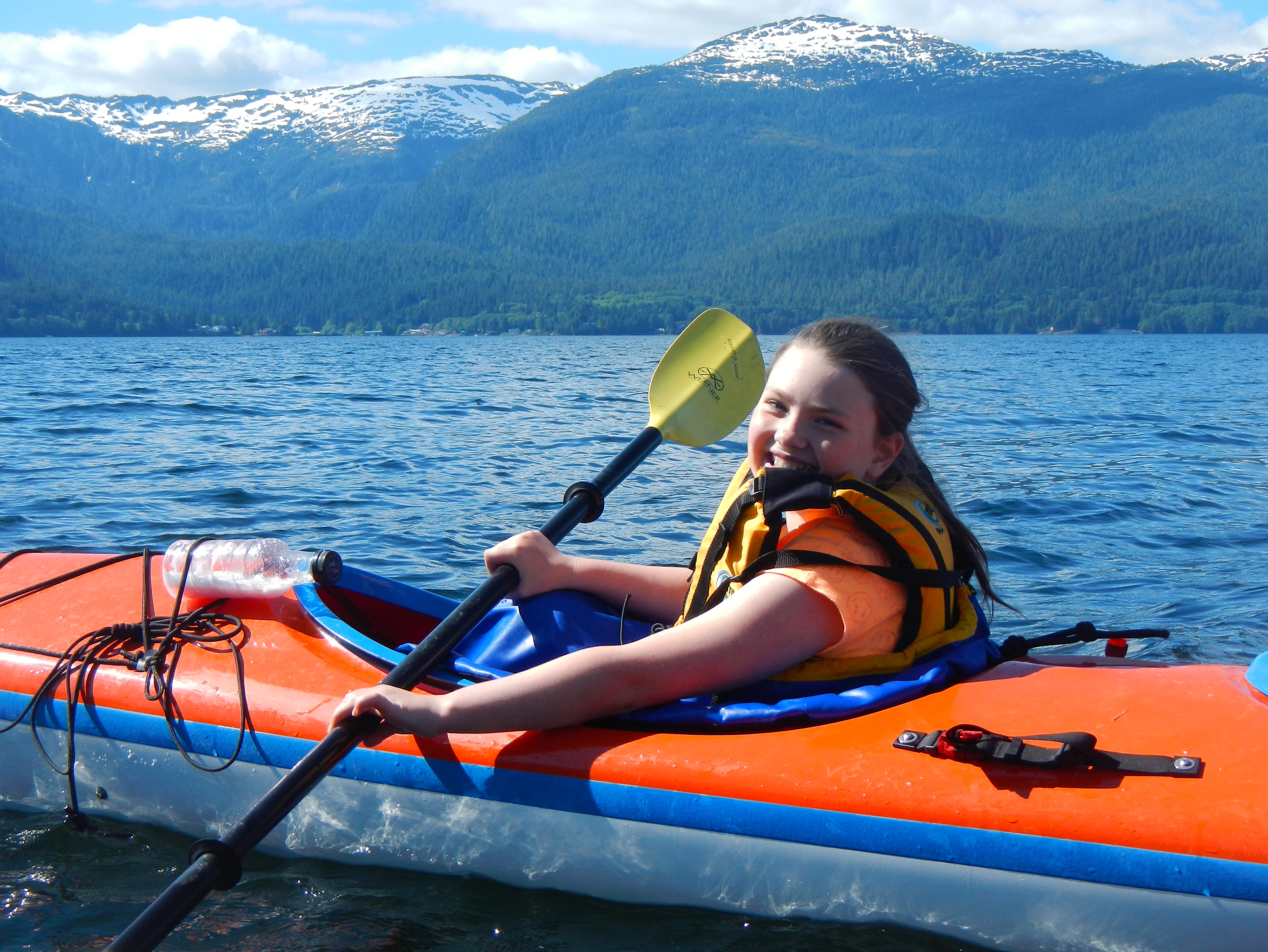  Kids love to kayak. 