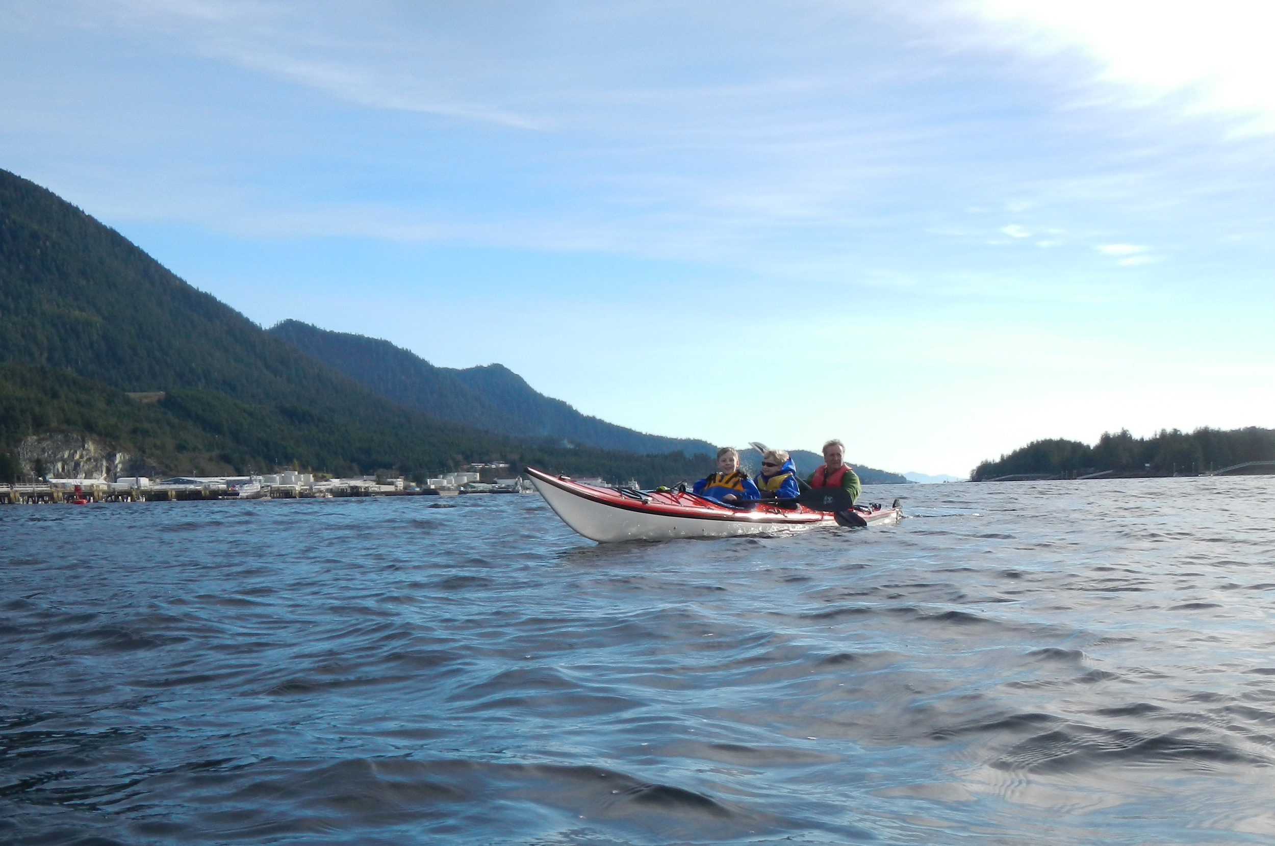  Family paddling in our Seaward Passat G3. 