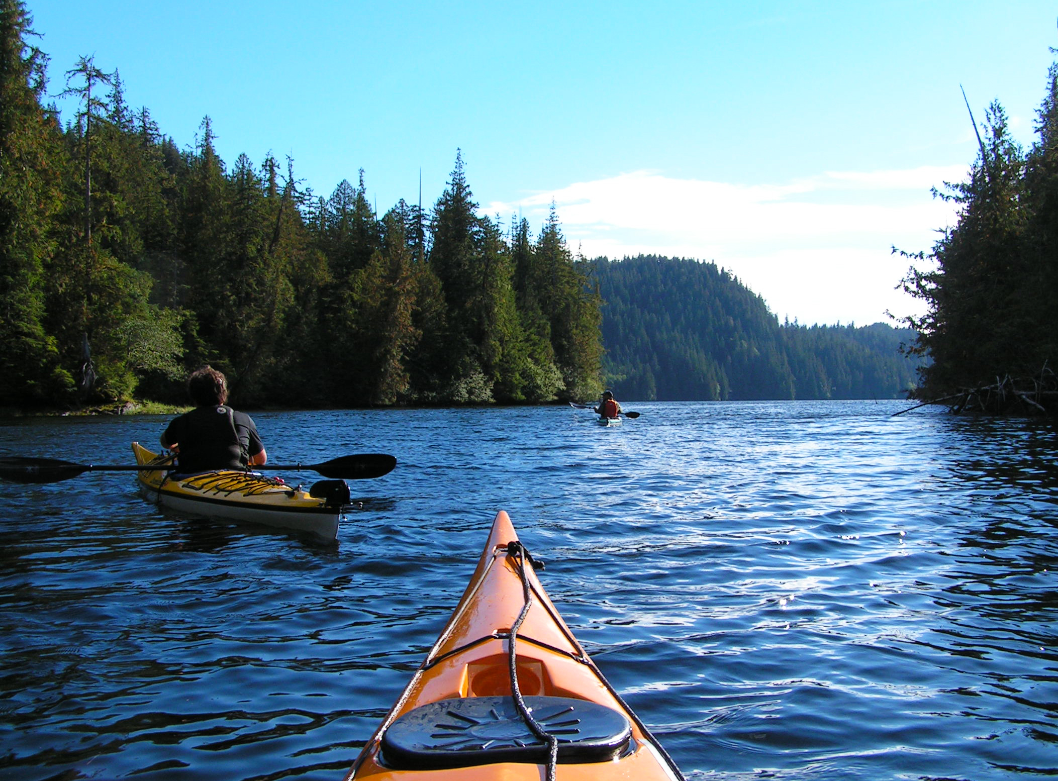  A beautiful afternoon for paddling George Inlet. 