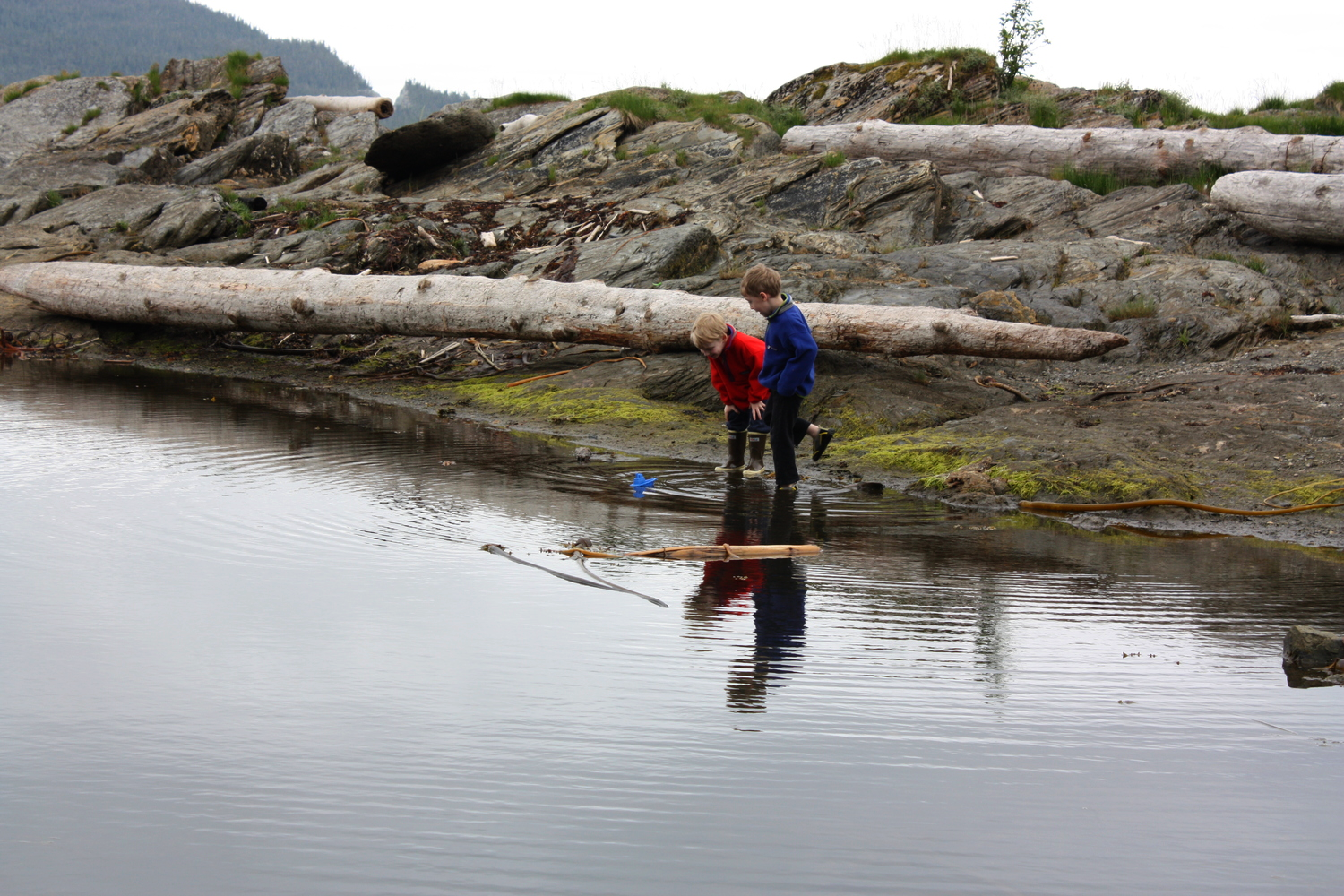  Bugge Beach, a few miles south of Ketchikan is a locals favorite spot for barbeques, bonfires and swimming. 