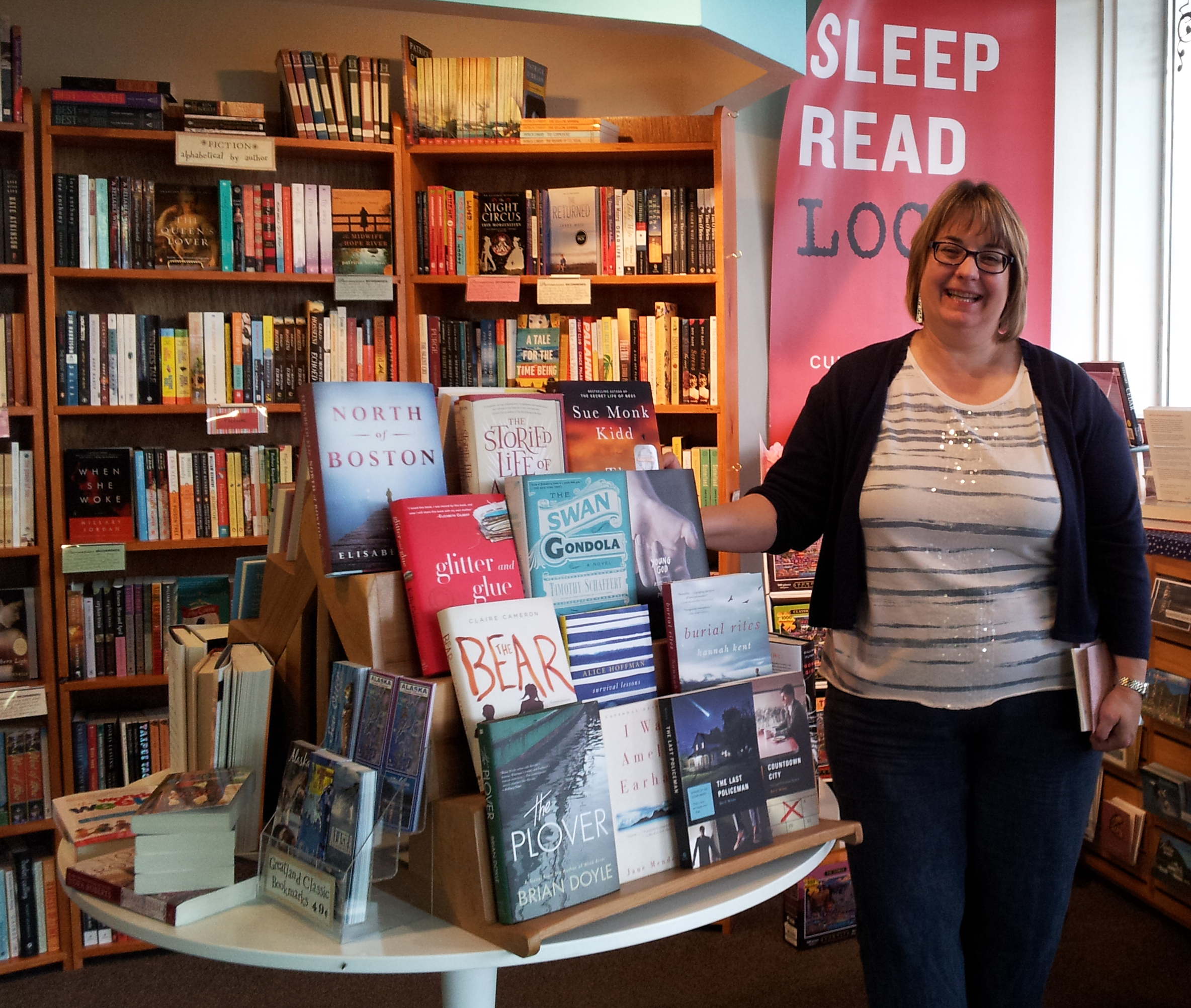  Charlotte Glover, owner of Parnassus Books at her store in downtown Ketchikan. 