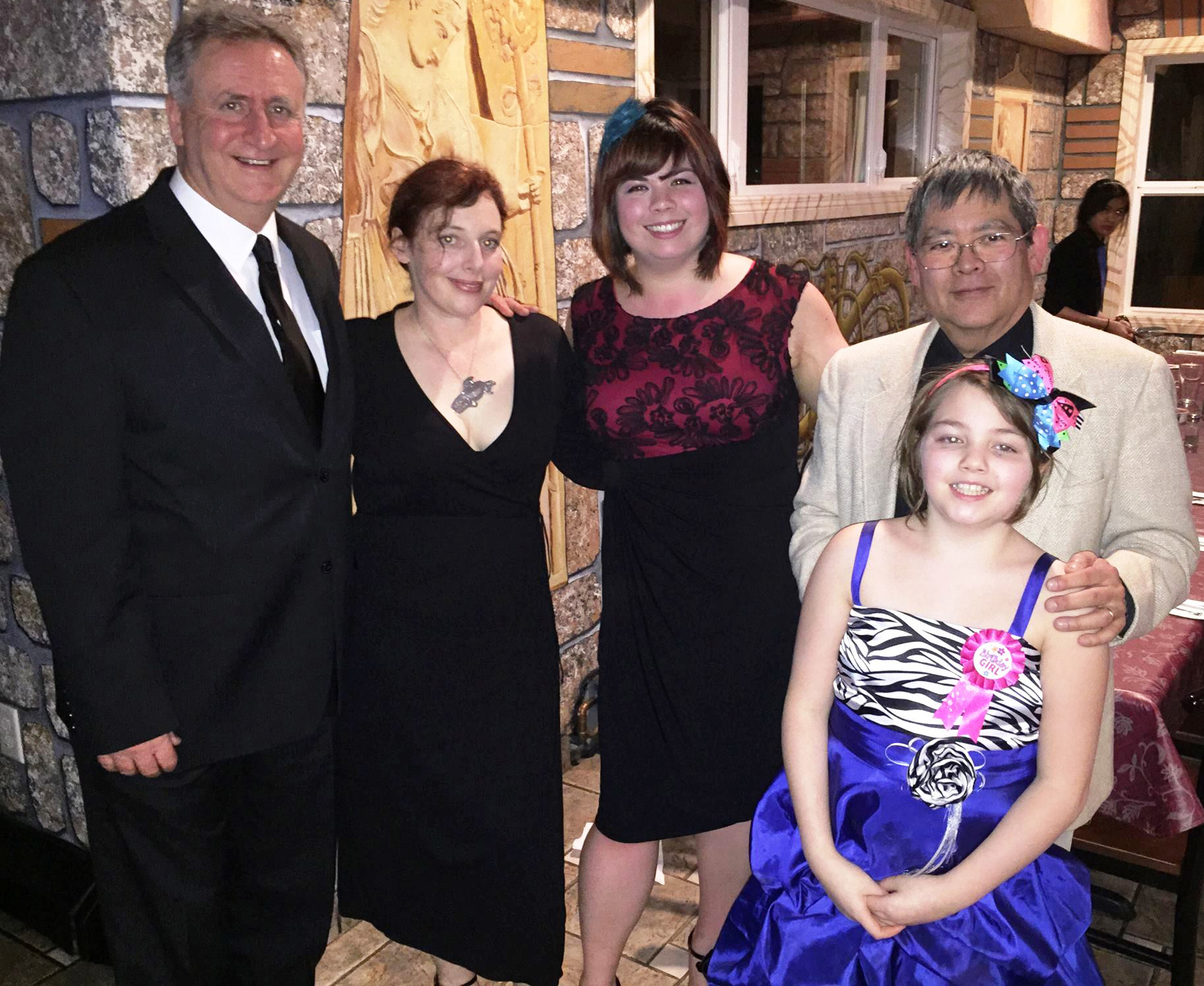  Headed to the Governor's Ball in Ketchikan with three generations of Tatsudas. The Tatsuda family has owned Ketchikan's Tatsudas IGA since 1916. From left: Greg, Gillian, Katherine, Bill and Desiree. 