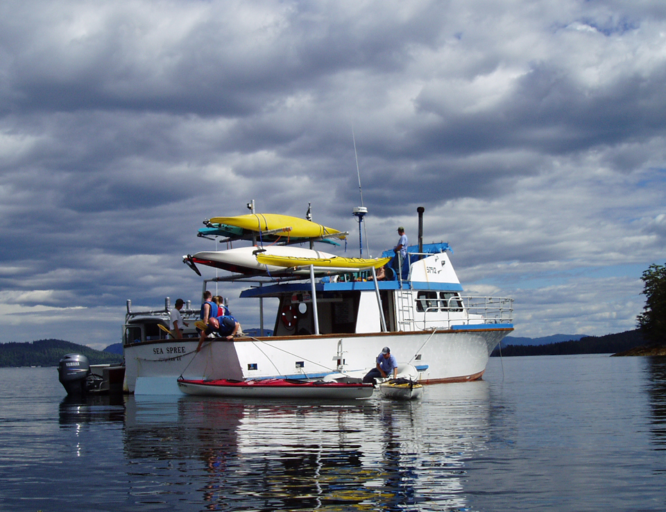  Big boats, medium sized boats and little boats are all a part of the Orcas Cove experience. 