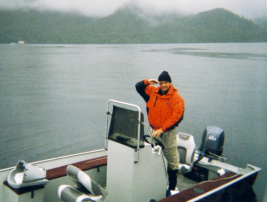  Driving to and from Orcas Cove in the open Lund skiff was fun, but a little chilly on Misty days. 