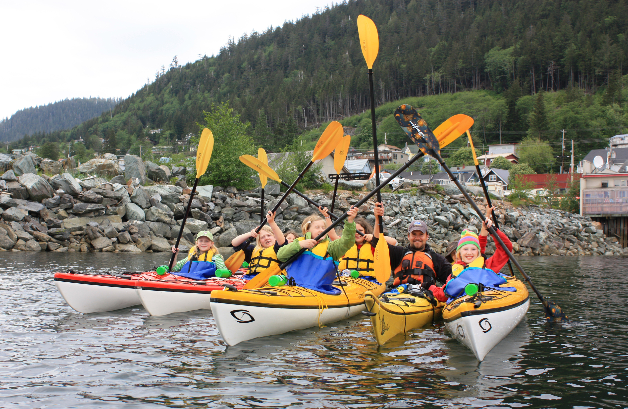  James & Girl Scout Kayak Camp participants 