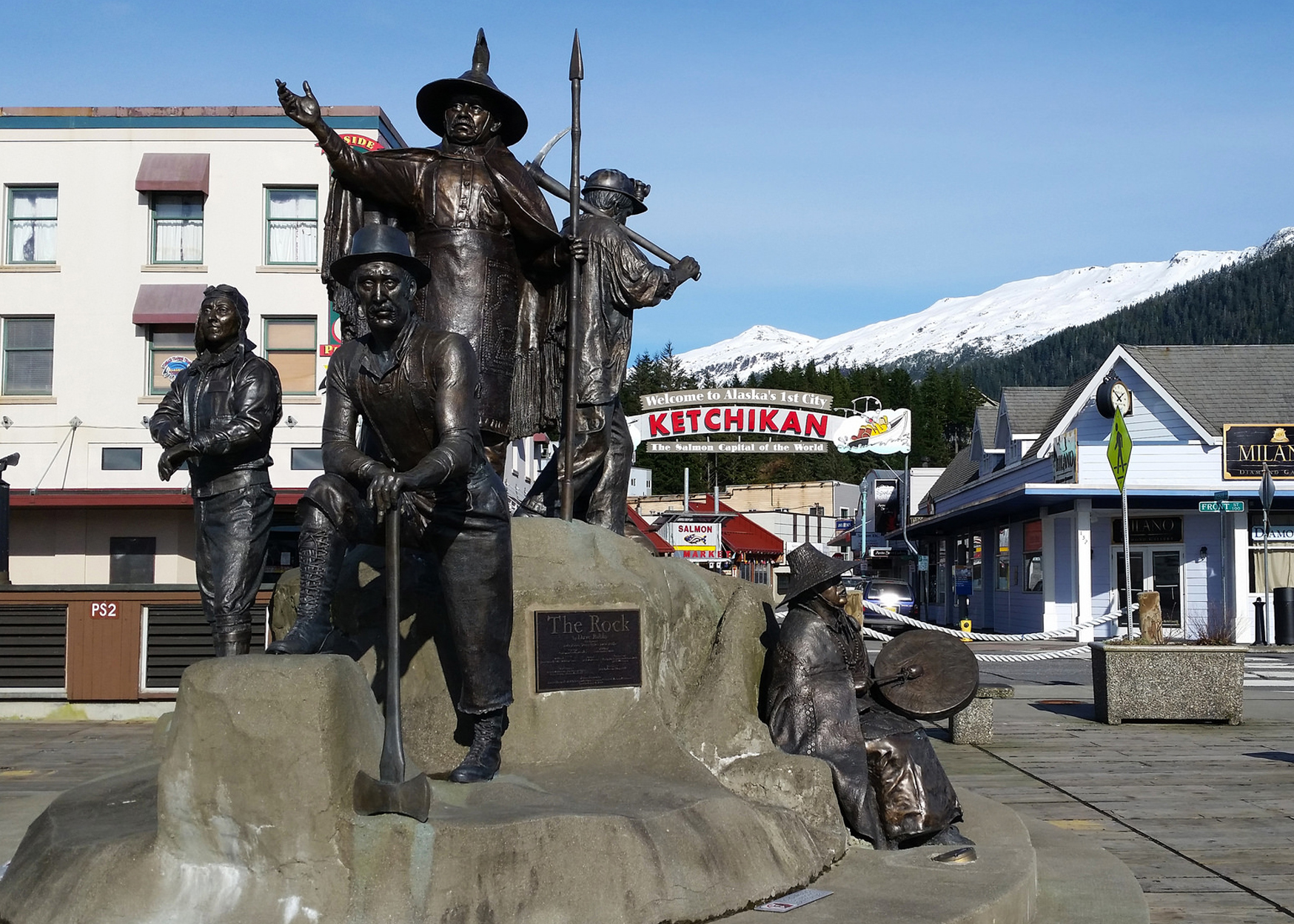  Dave Rubin's The Rock , right next to the Ketchikan Visitors Bureau. 