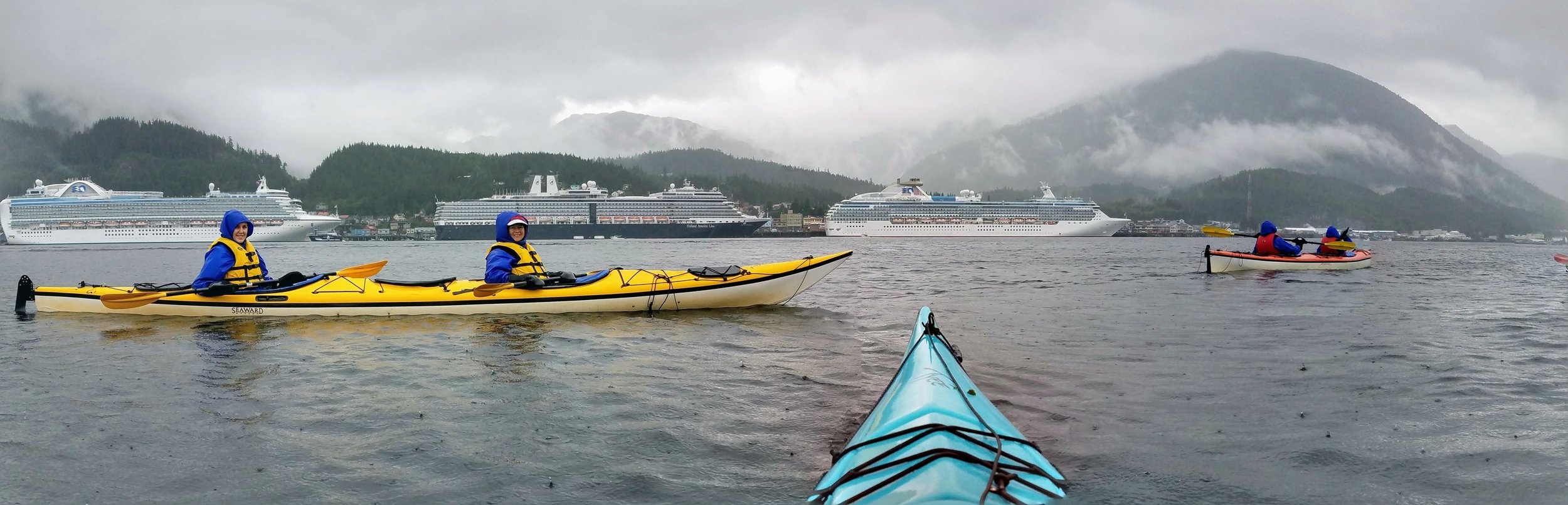  Rain is part of the fun in Ketchikan. We outfit everyone with waterproof gear and get out and enjoy the weather.  