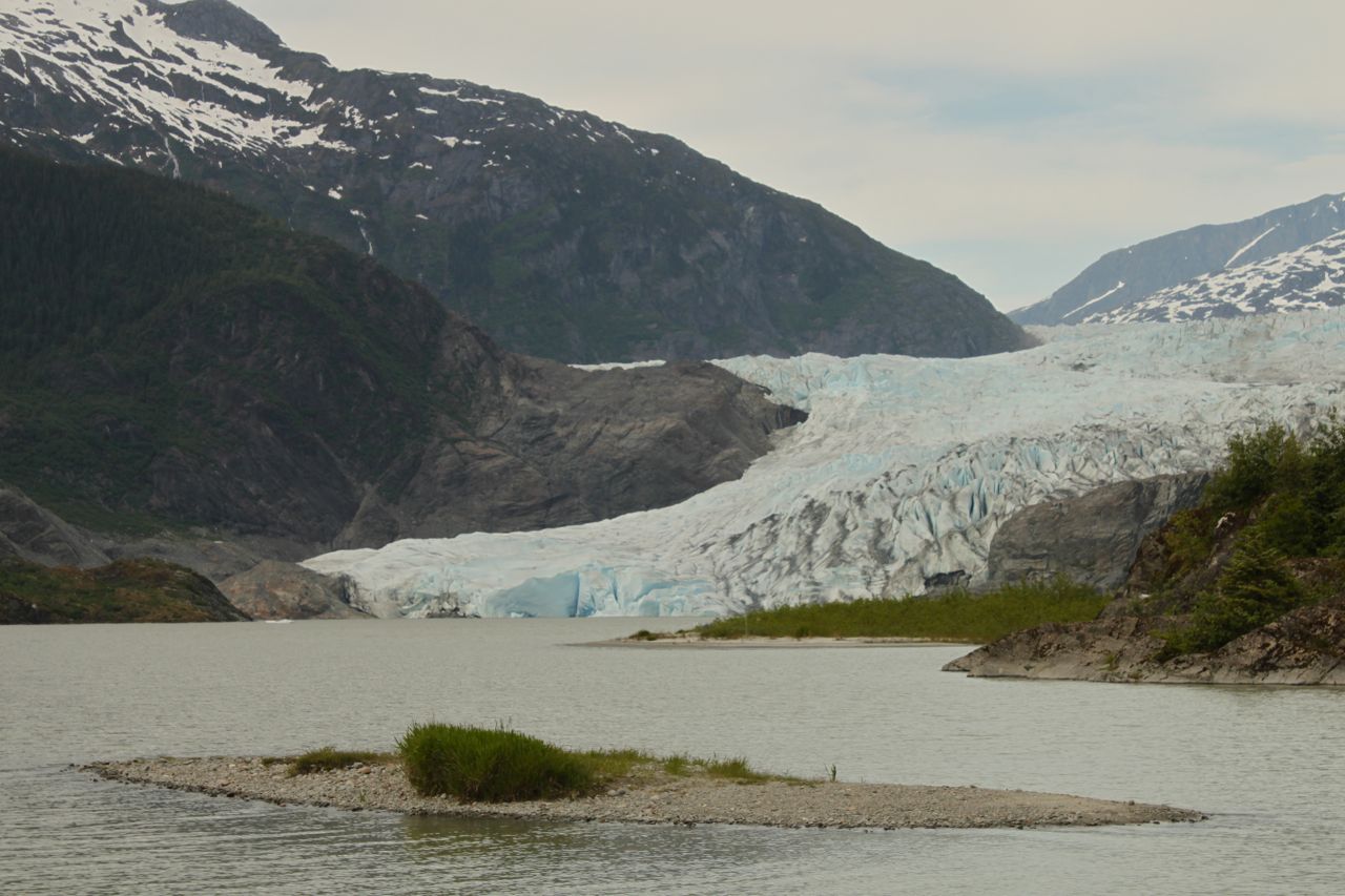  Where else in the USA can you ride a bus to a glacier but Juneau, AK? 