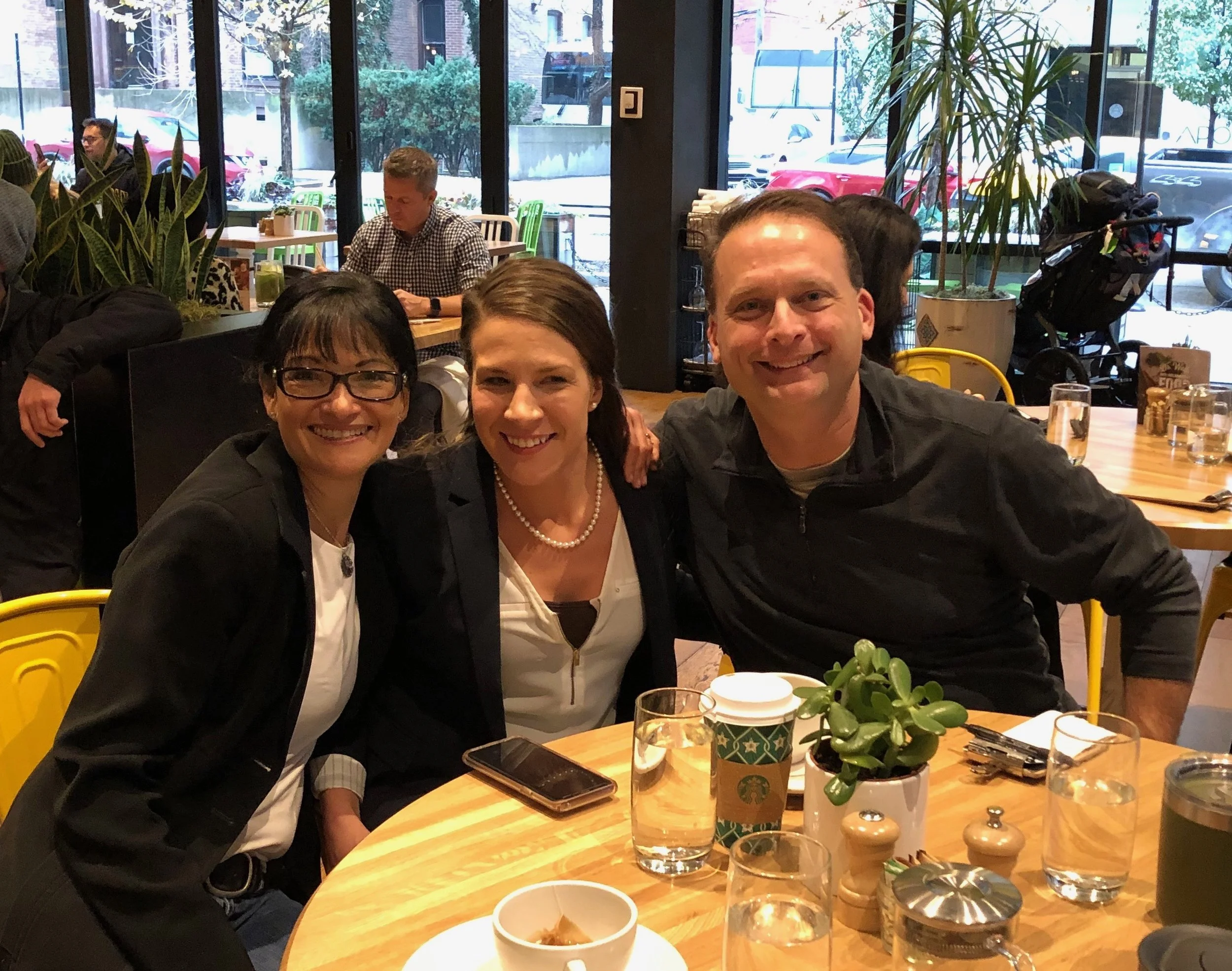 Caren and Alan take a break for lunch (with Amber Hinds of WealthMerge) while attending the Illinois NAELA (National Academy of Elder Law Attorneys) Summit in Chicago.